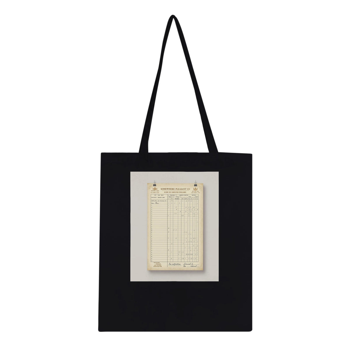 Retro Cricket English Summer Tote Bag Cotton Shopper UK - Wild Thread Co