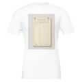 Retro Cricket Scorecard T-Shirt | English Summer Edwardian Design - Wild Thread Co