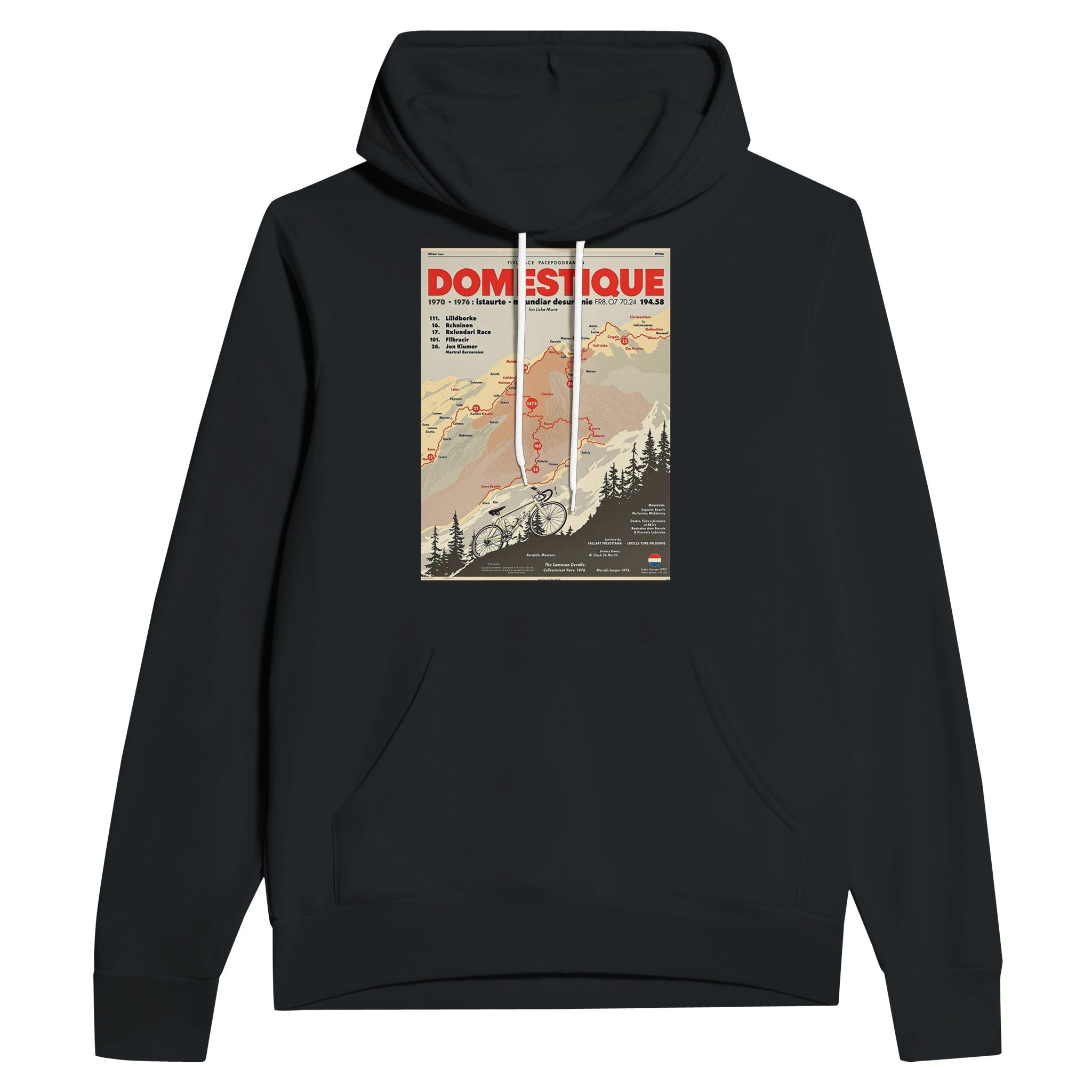 Retro Cycling Domestique 1970s Vintage Hoodie | Road Bike Gift - Wild Thread Co