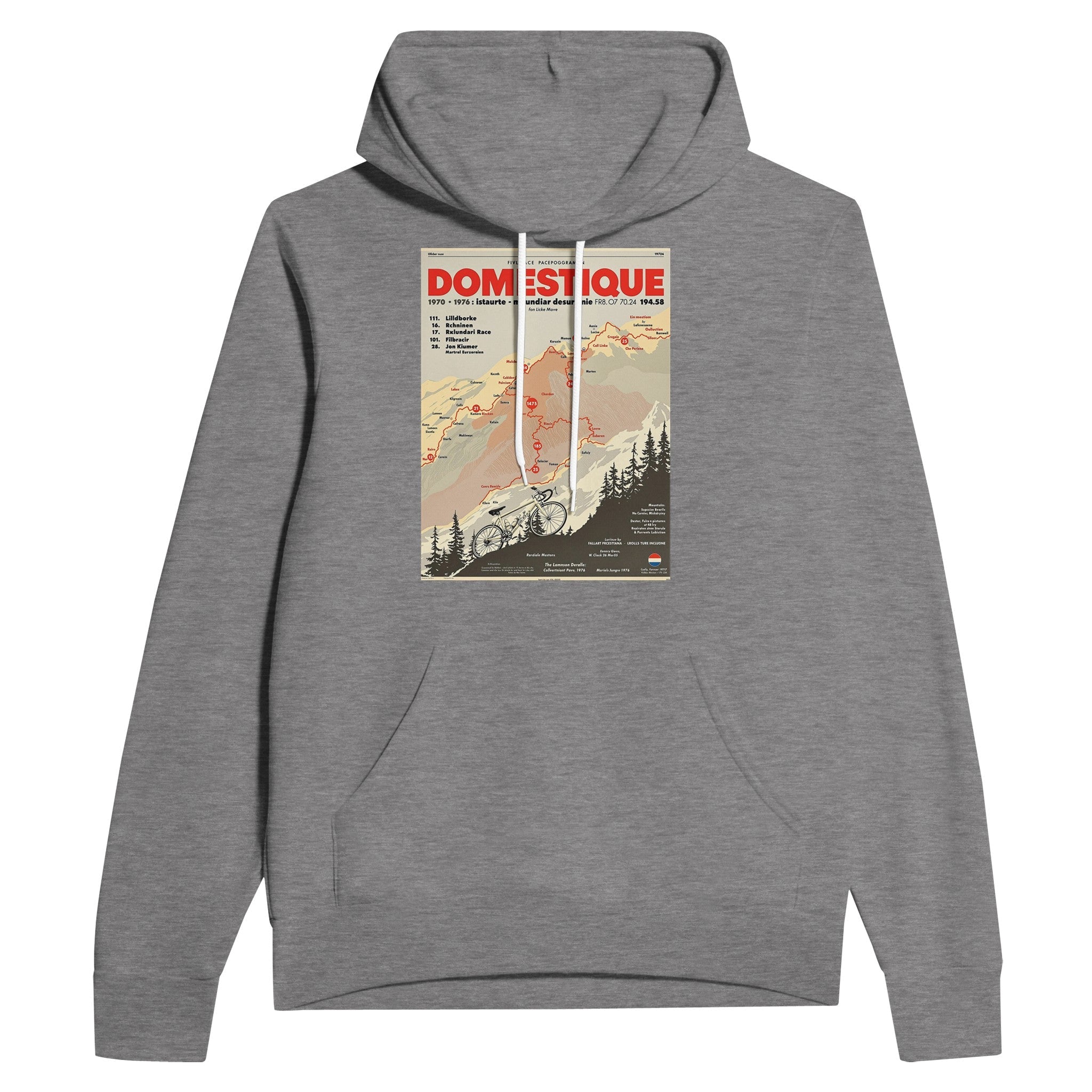 Retro Cycling Domestique 1970s Vintage Hoodie | Road Bike Gift - Wild Thread Co