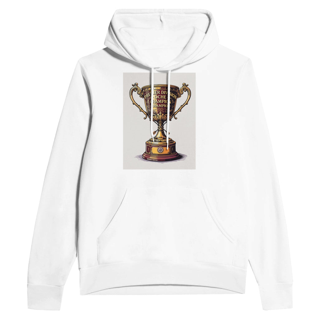 Retro Darts Trophy Hoodie | Pub Culture Oche Champion Navy Hoodie - Wild Thread Co