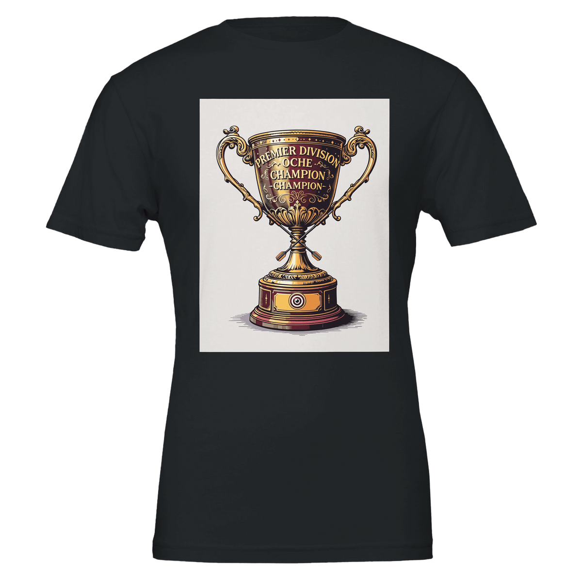 Retro Darts Trophy Oche Champion T-Shirt | Pub Culture Tee - Wild Thread Co
