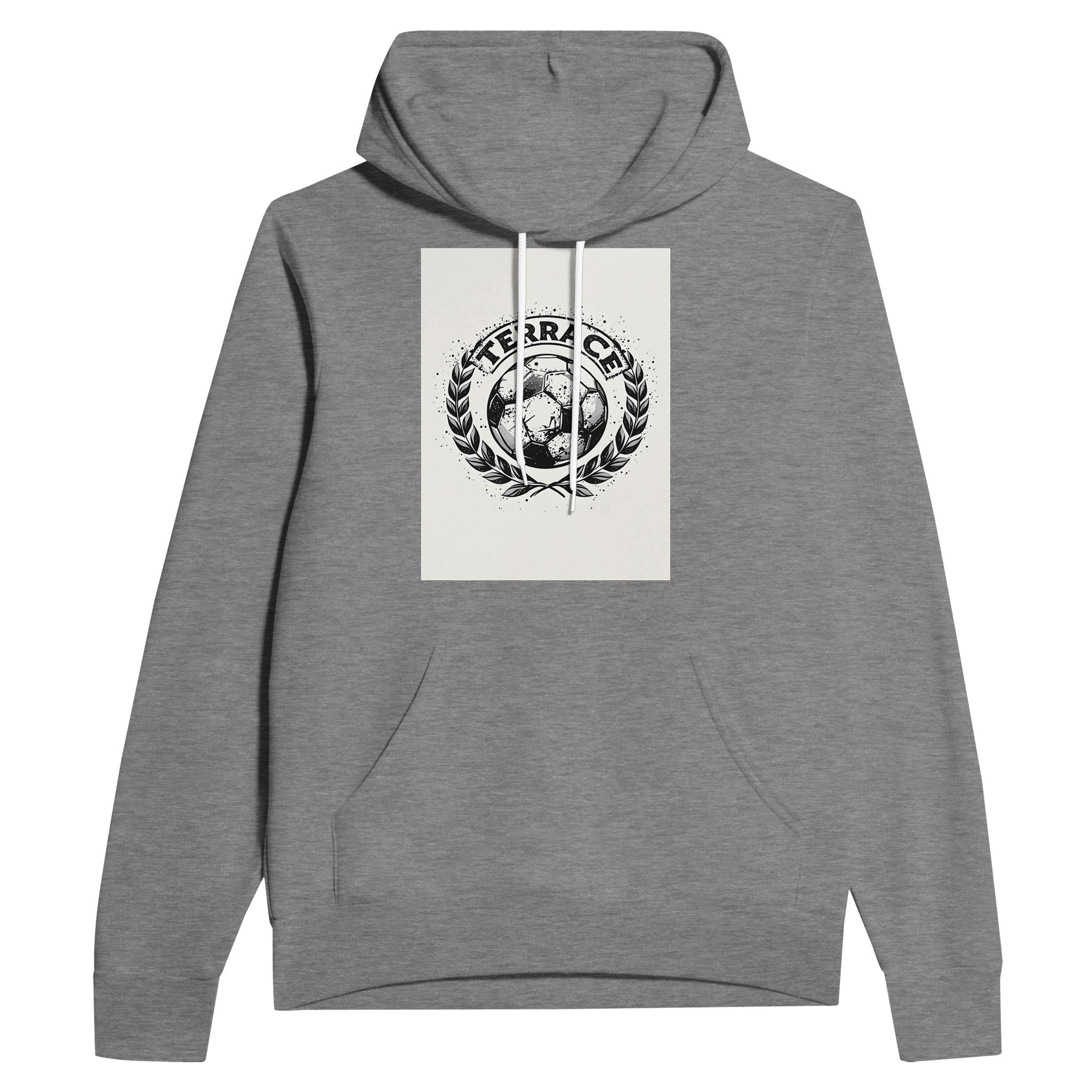 Retro Football Badge Hoodie | 1970s Terrace Soul Design Navy - Wild Thread Co