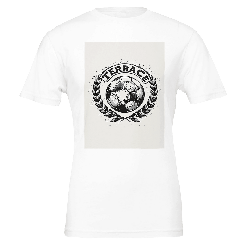 Retro Football Terrace Culture T-Shirt | Vintage Badge Design Navy - Wild Thread Co