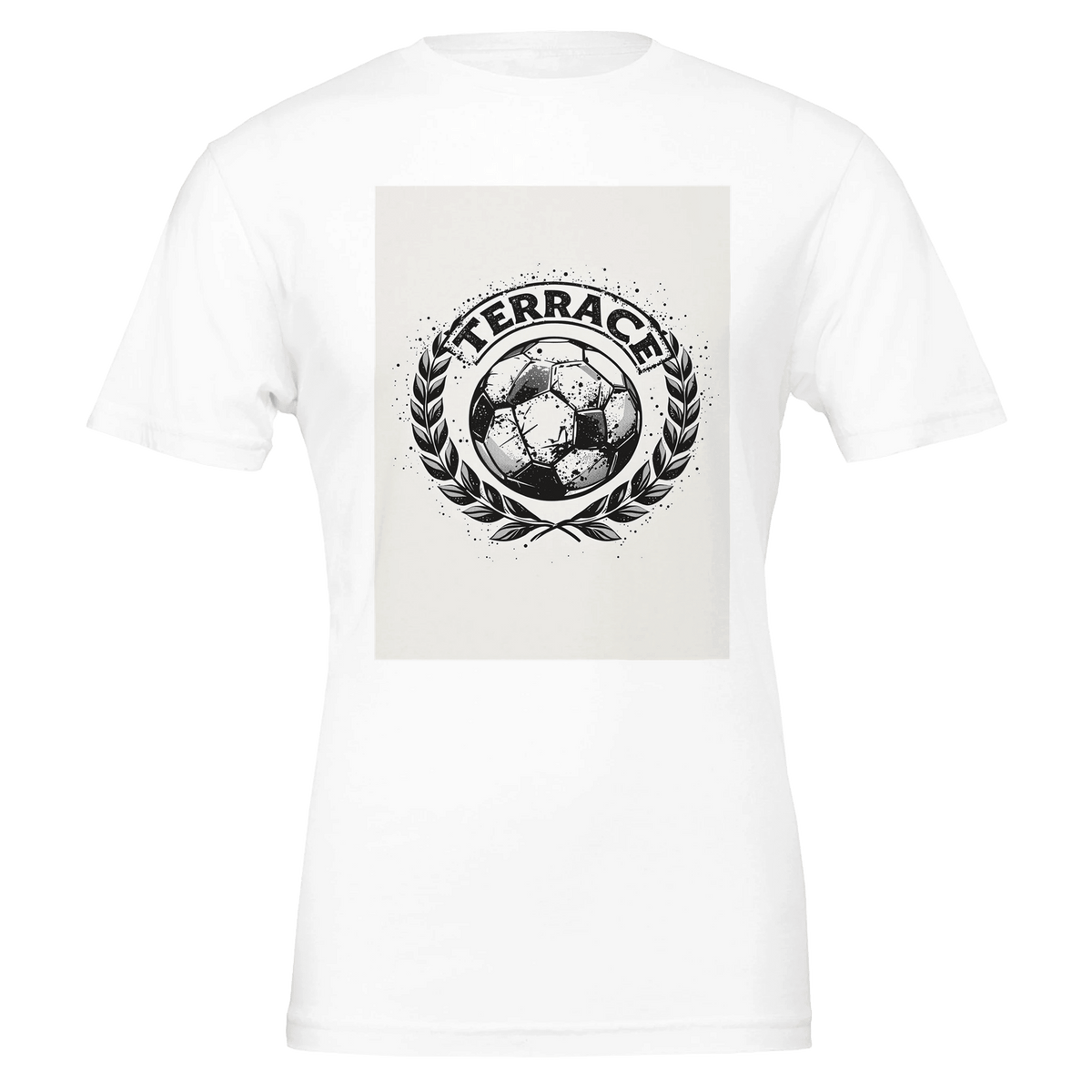 Retro Football Terrace Culture T-Shirt | Vintage Badge Design Navy - Wild Thread Co