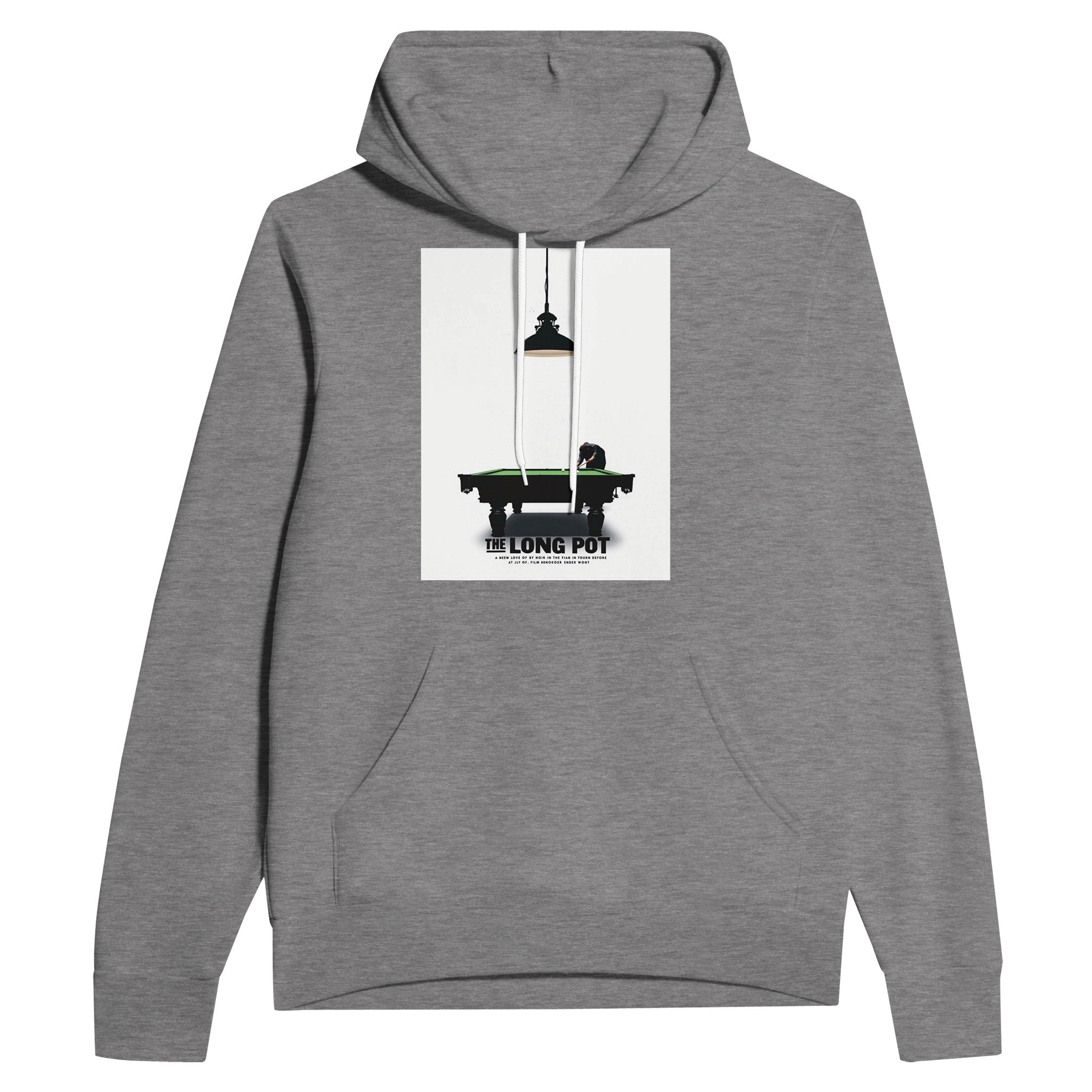 Retro Snooker Hoodie | The Long Pot Noir Poster Design | British Sport Hoodie - Wild Thread Co