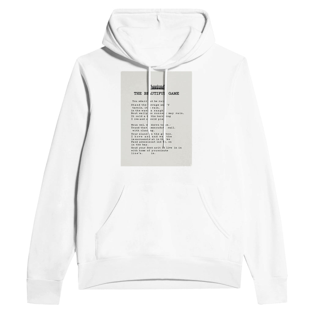 Retro Terrace Poetry Football Hoodie | British Fan Gift Hoodie - Wild Thread Co
