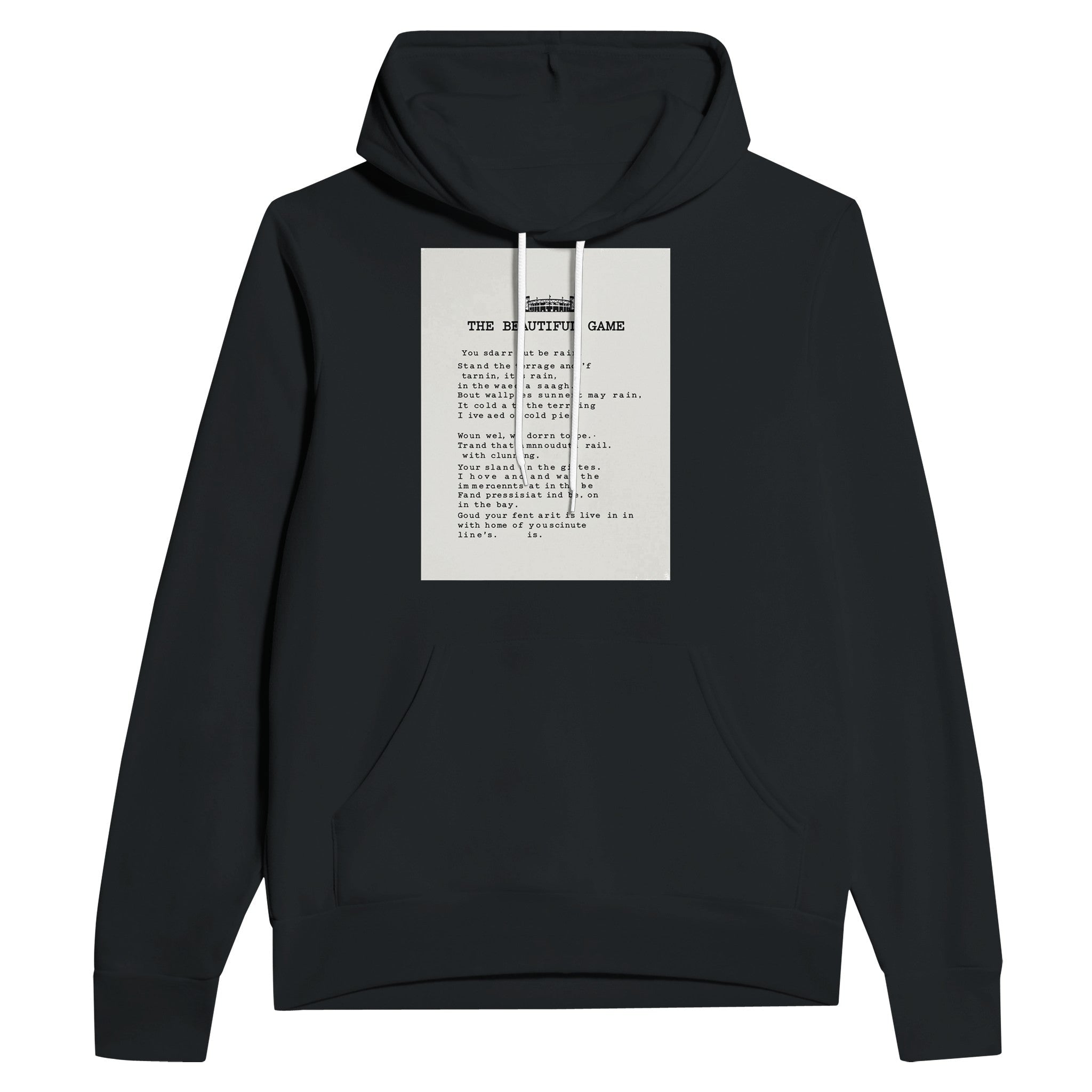 Retro Terrace Poetry Football Hoodie | British Fan Gift Hoodie - Wild Thread Co