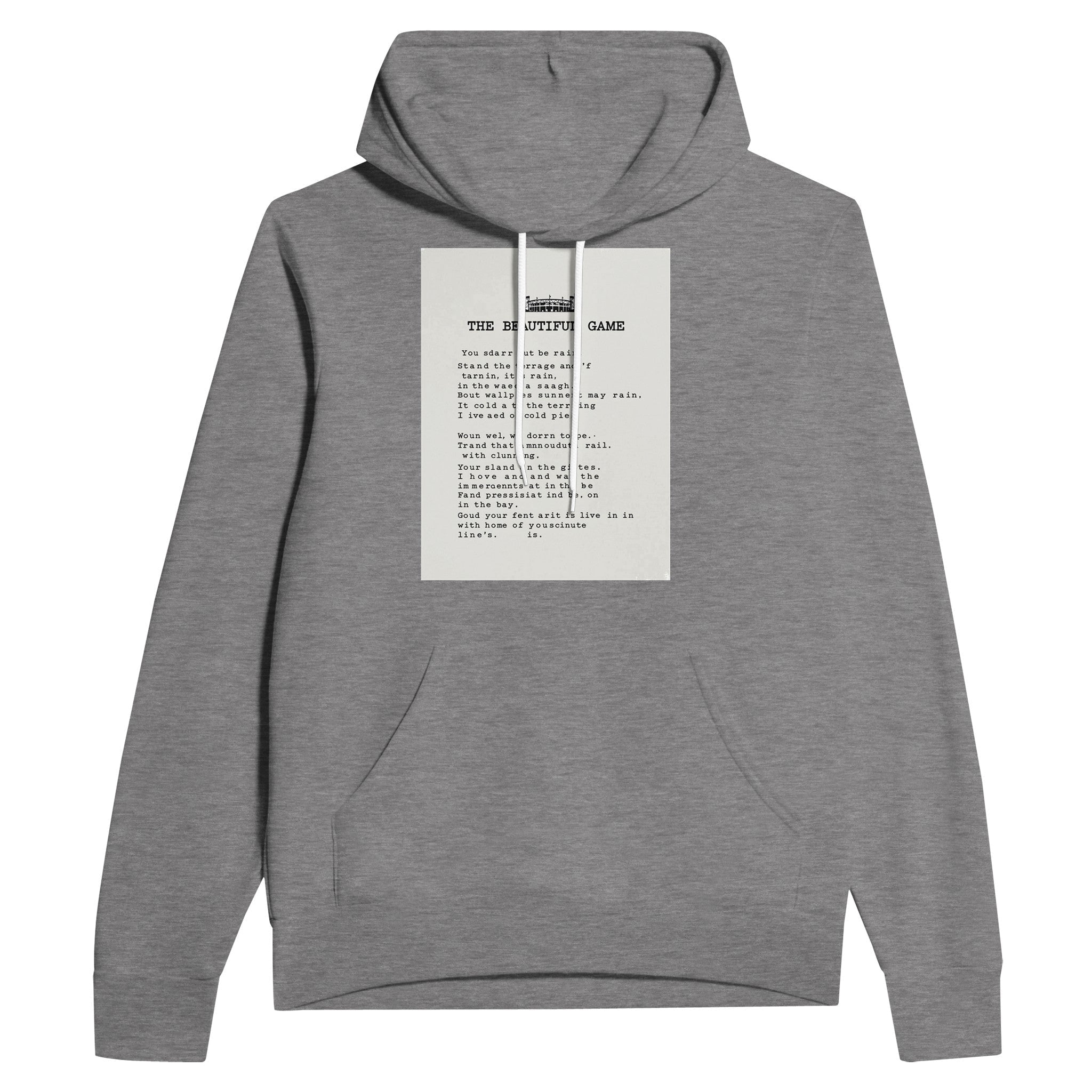Retro Terrace Poetry Football Hoodie | British Fan Gift Hoodie - Wild Thread Co