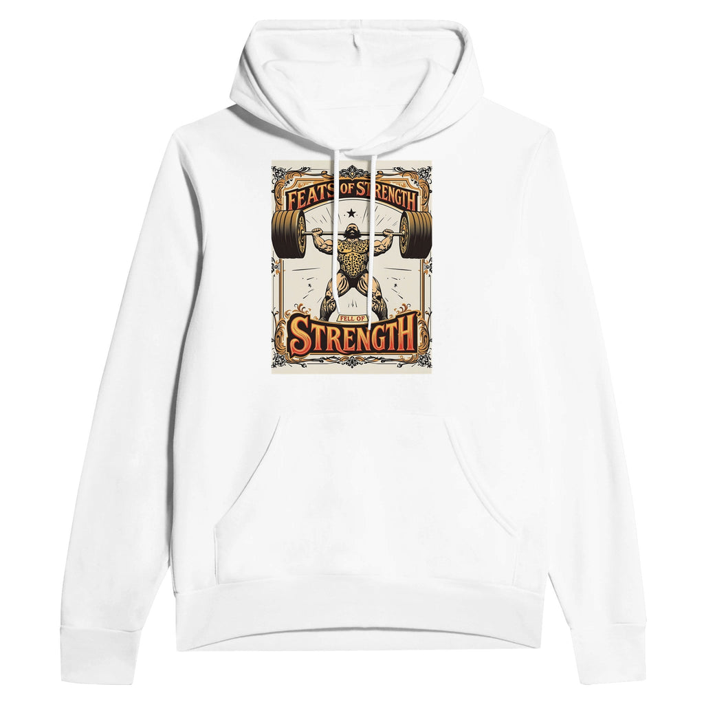 Retro Victorian Strongman Weightlifting Hoodie | Gym Gift UK - Wild Thread Co