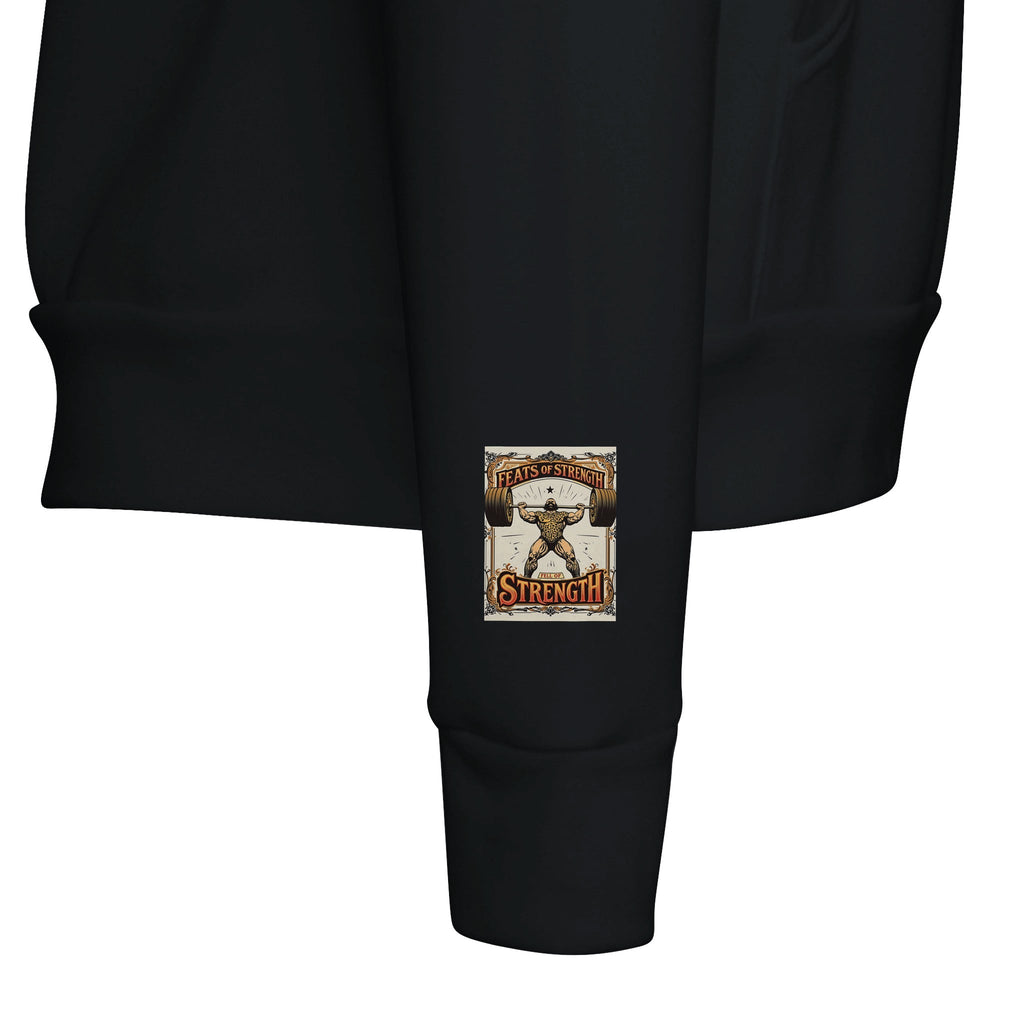 Retro Victorian Strongman Weightlifting Hoodie | Gym Gift UK - Wild Thread Co