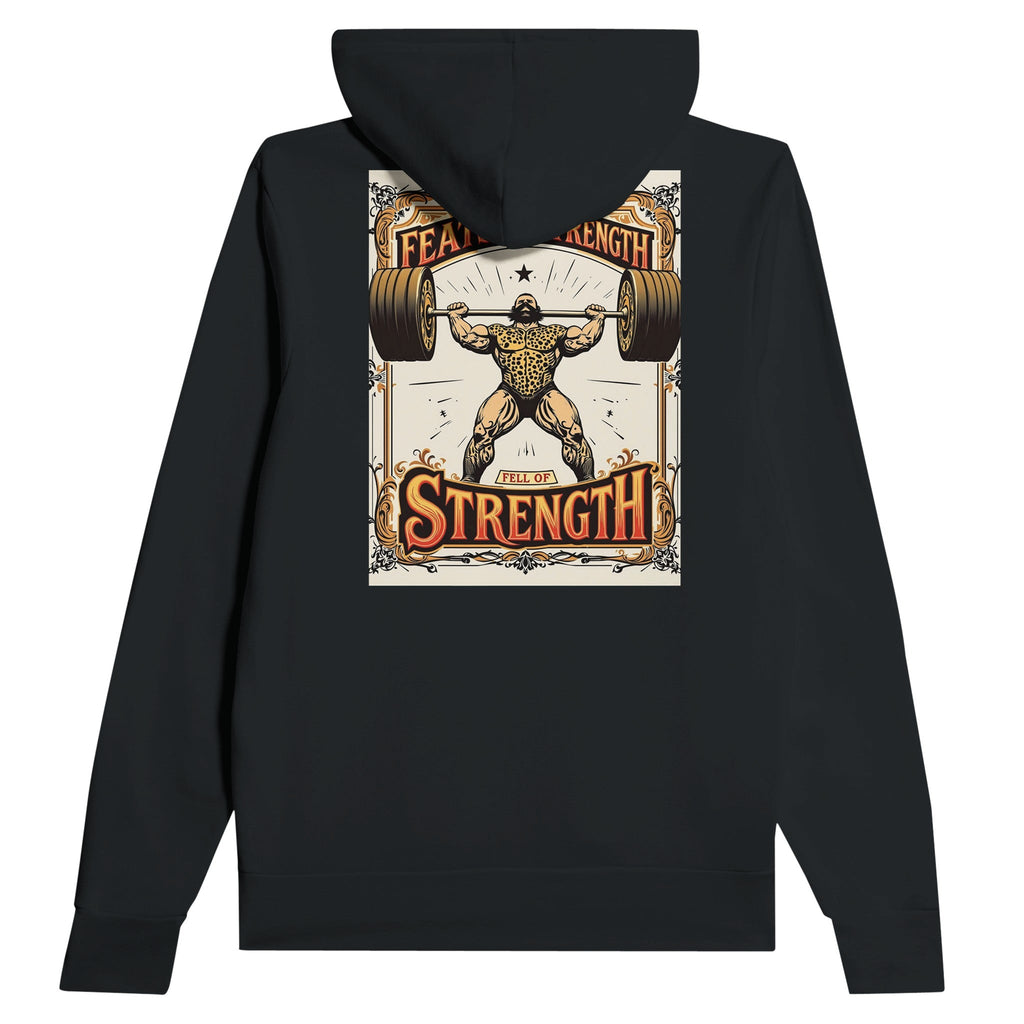 Retro Victorian Strongman Weightlifting Hoodie | Gym Gift UK - Wild Thread Co