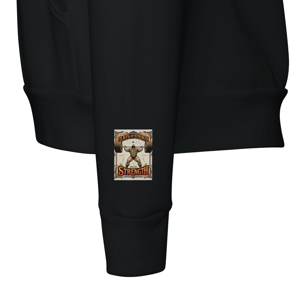 Retro Victorian Strongman Weightlifting Hoodie | Gym Gift UK - Wild Thread Co