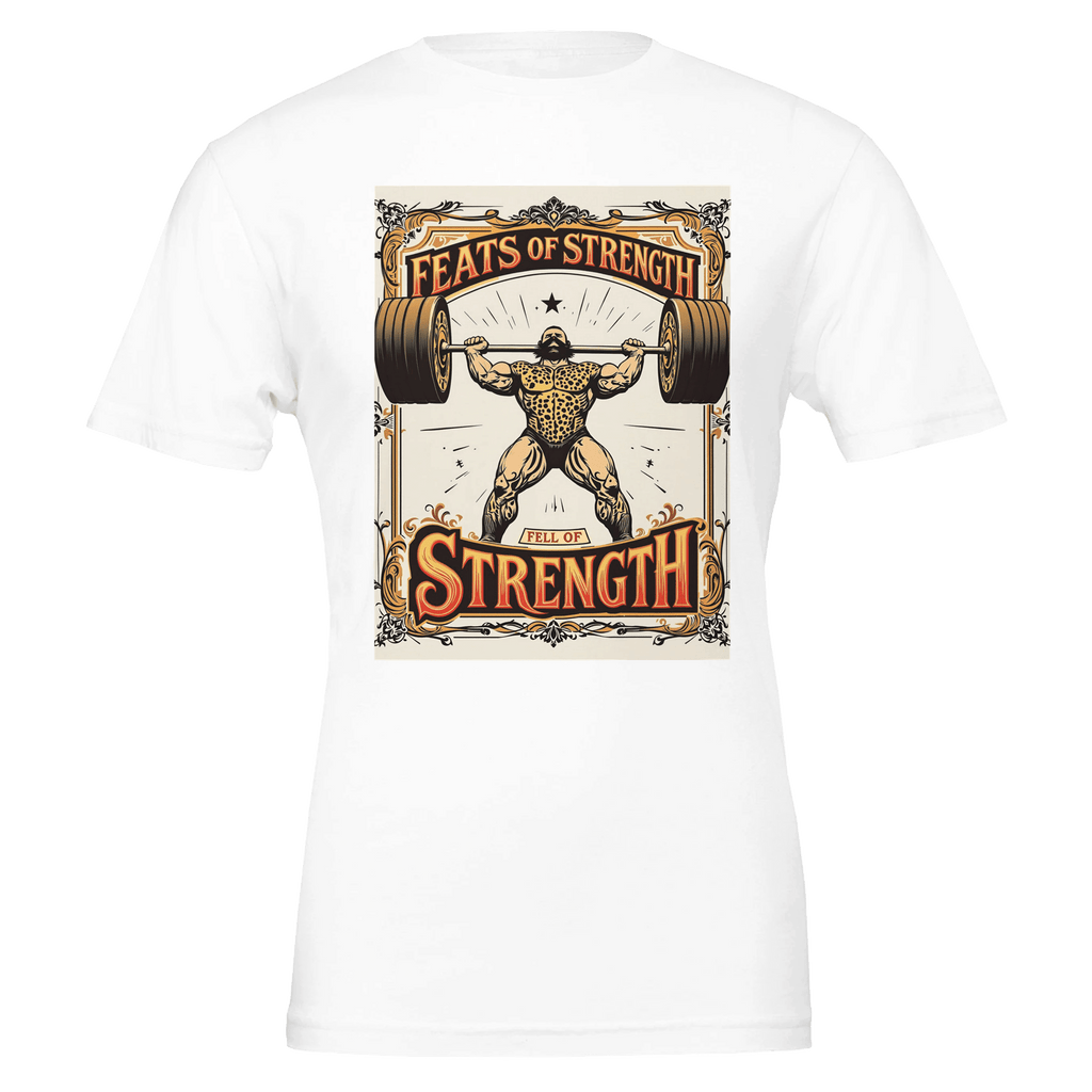 Retro Victorian Strongman Weightlifting T-Shirt | Gym Gift UK - Wild Thread Co