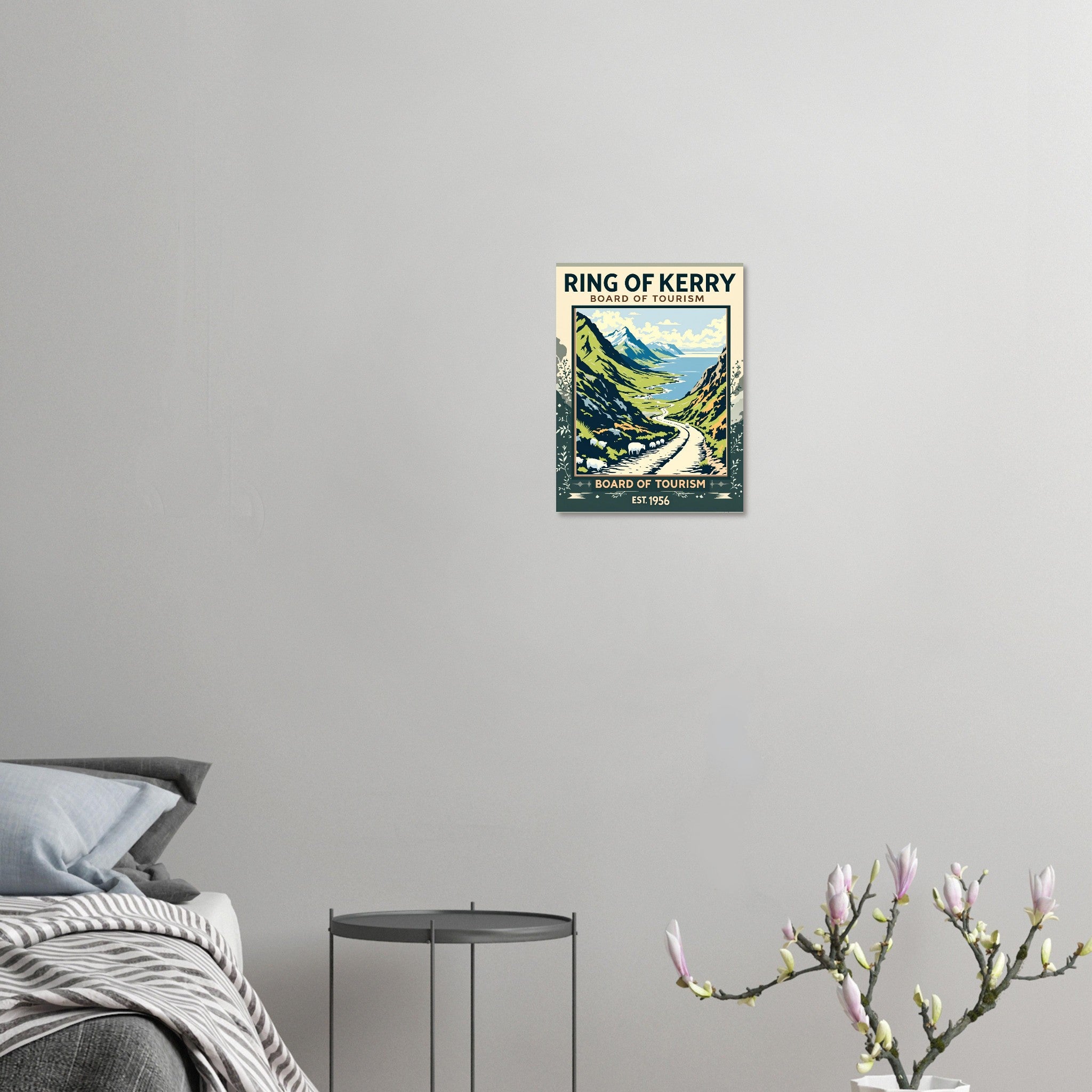 Ring Of Kerry Vintage Travel Art Wall Art UK Art Print Art Print — detail view | Wild Thread Co