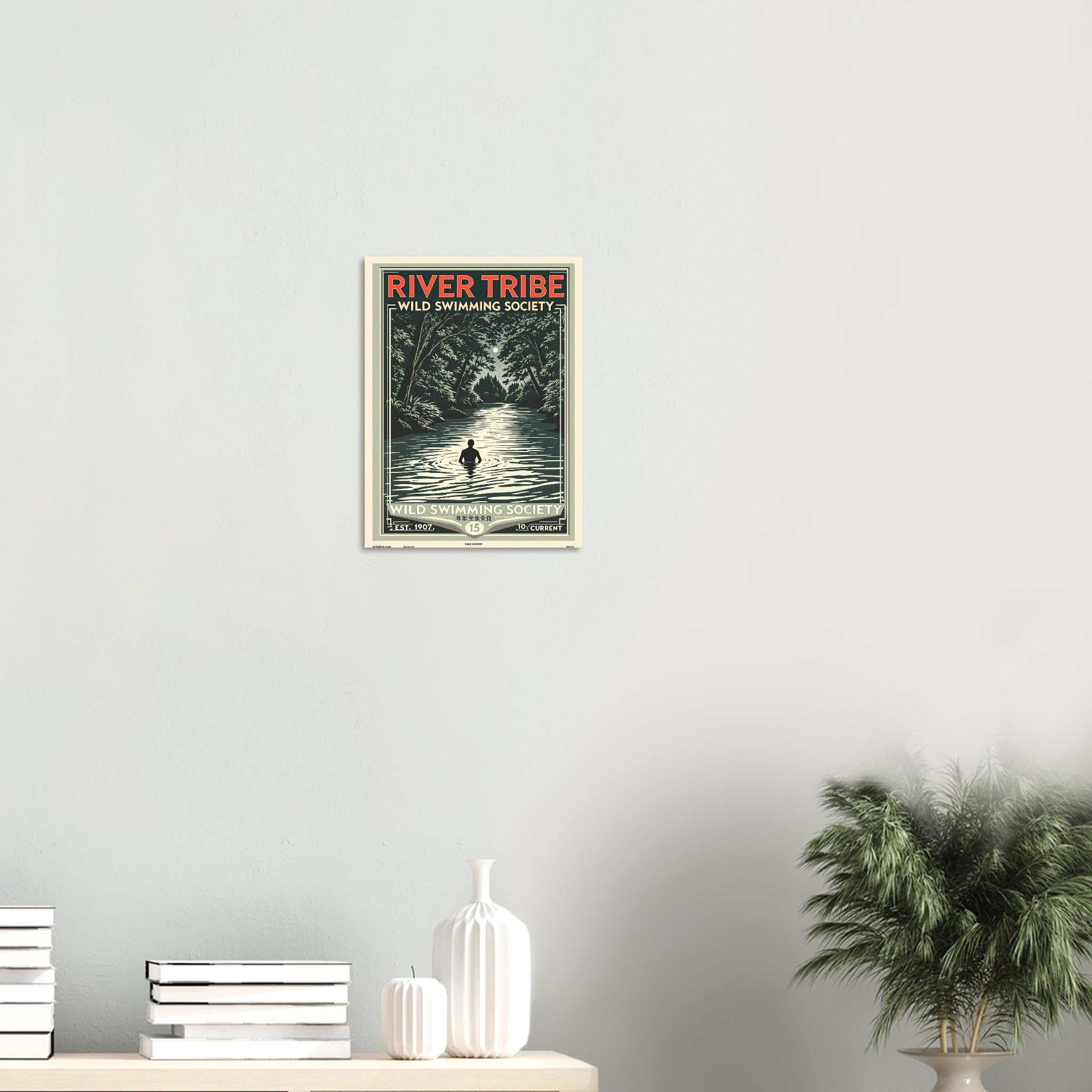 River Tribe Vintage Travel Art Print Art Print — detail view | Wild Thread Co