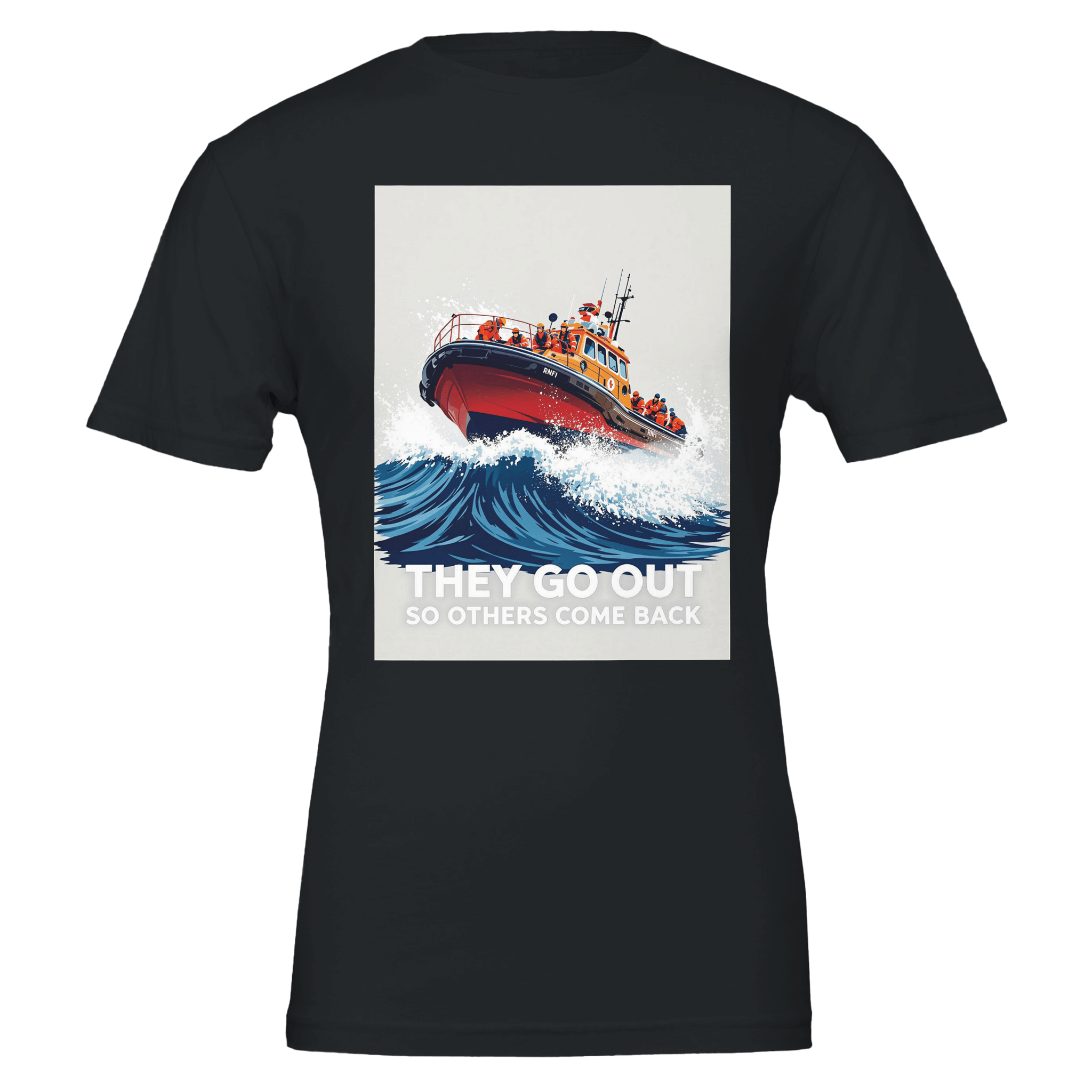 RNLI Lifeboat Shirt | Sea Rescue Tee UK | Crew Launch Design - Wild Thread Co