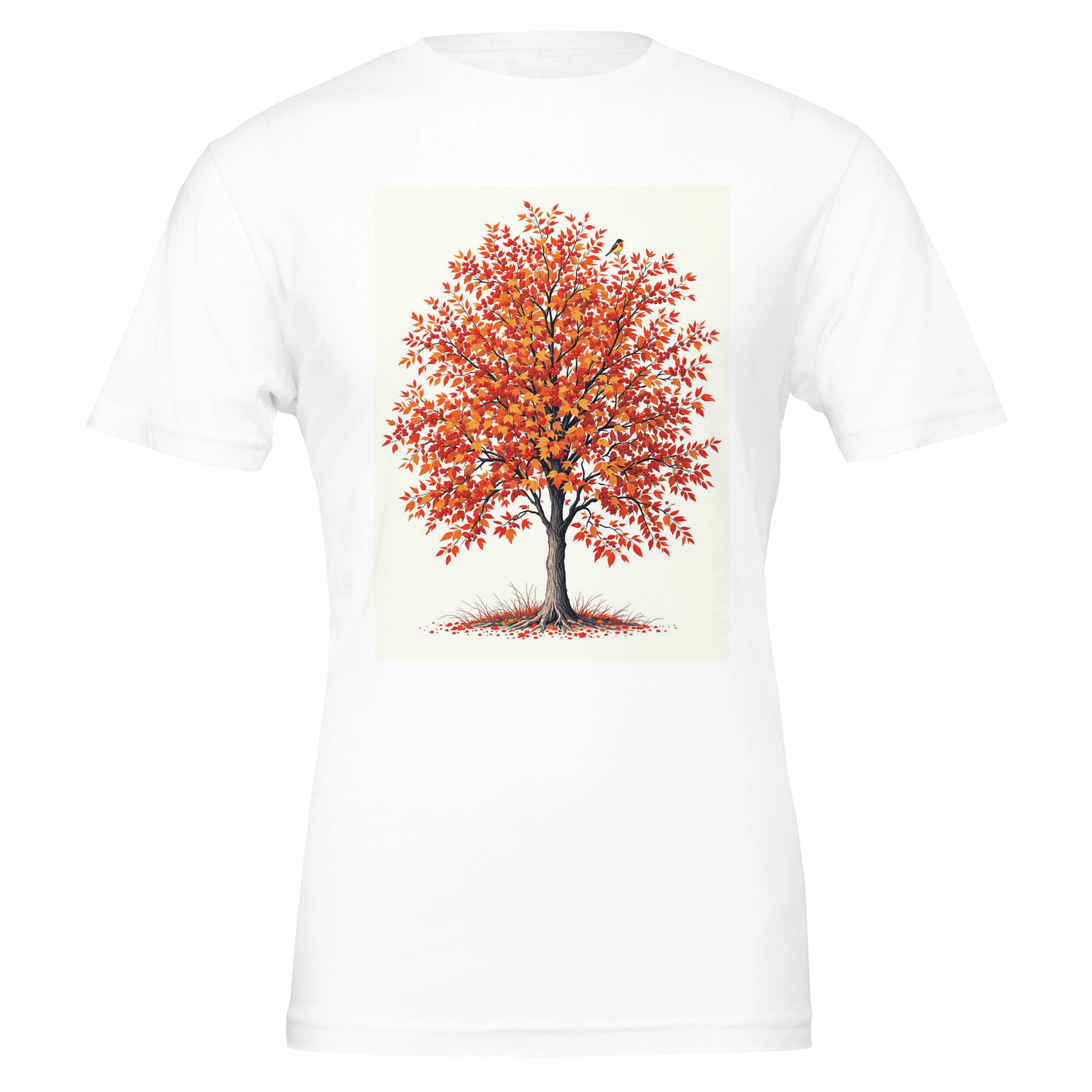 Rowan Tree Shirt | Mountain Ash Berry Fieldfare Autumn Gift | T-Shirt UK - Wild Thread Co