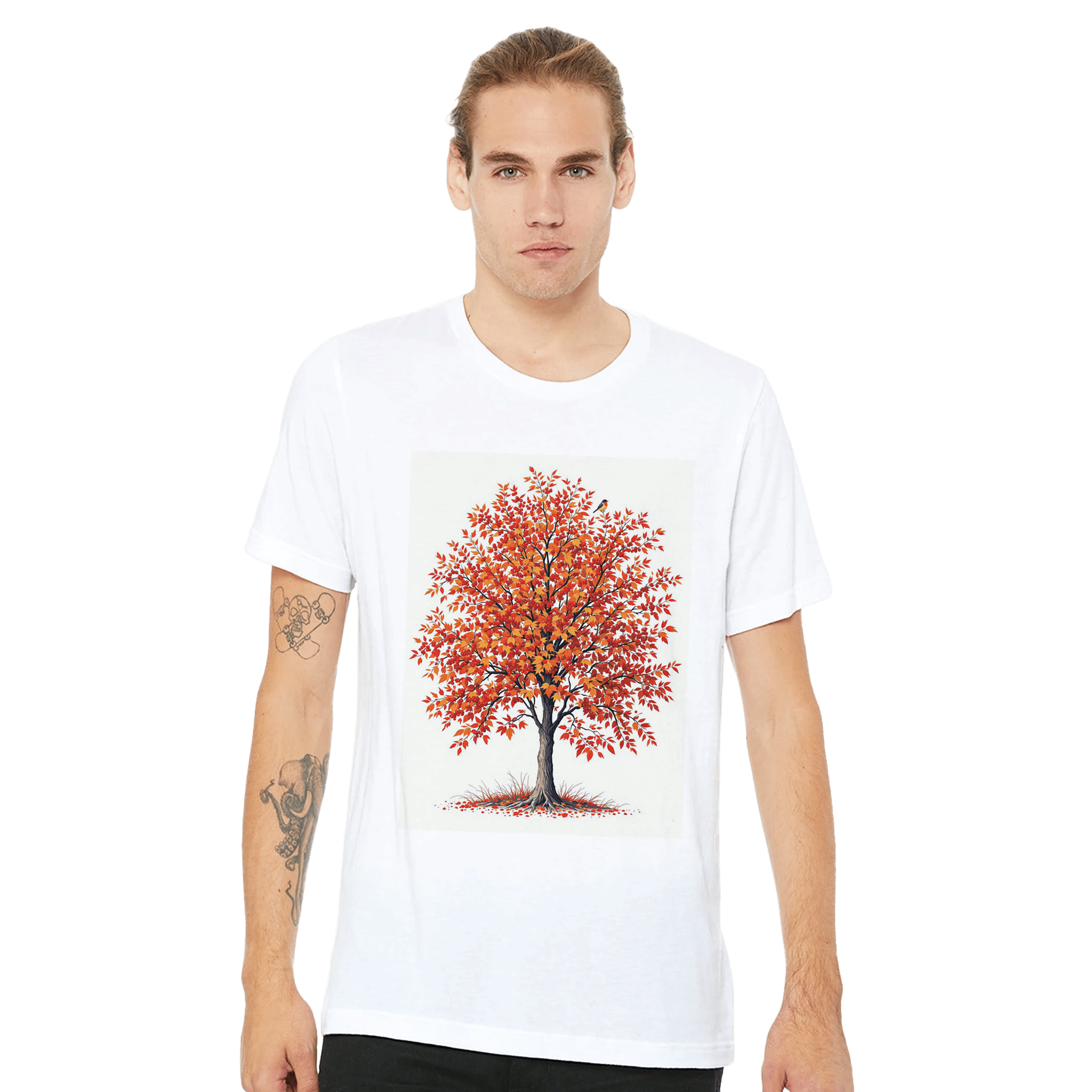 Rowan Tree Shirt | Mountain Ash Berry Fieldfare Autumn Gift | T-Shirt UK - Wild Thread Co