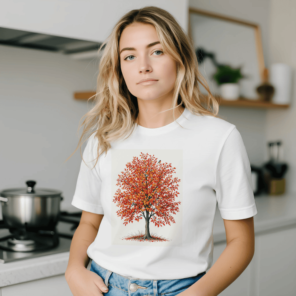 Rowan Tree Shirt | Mountain Ash Berry Fieldfare Autumn Gift | T-Shirt UK - Wild Thread Co