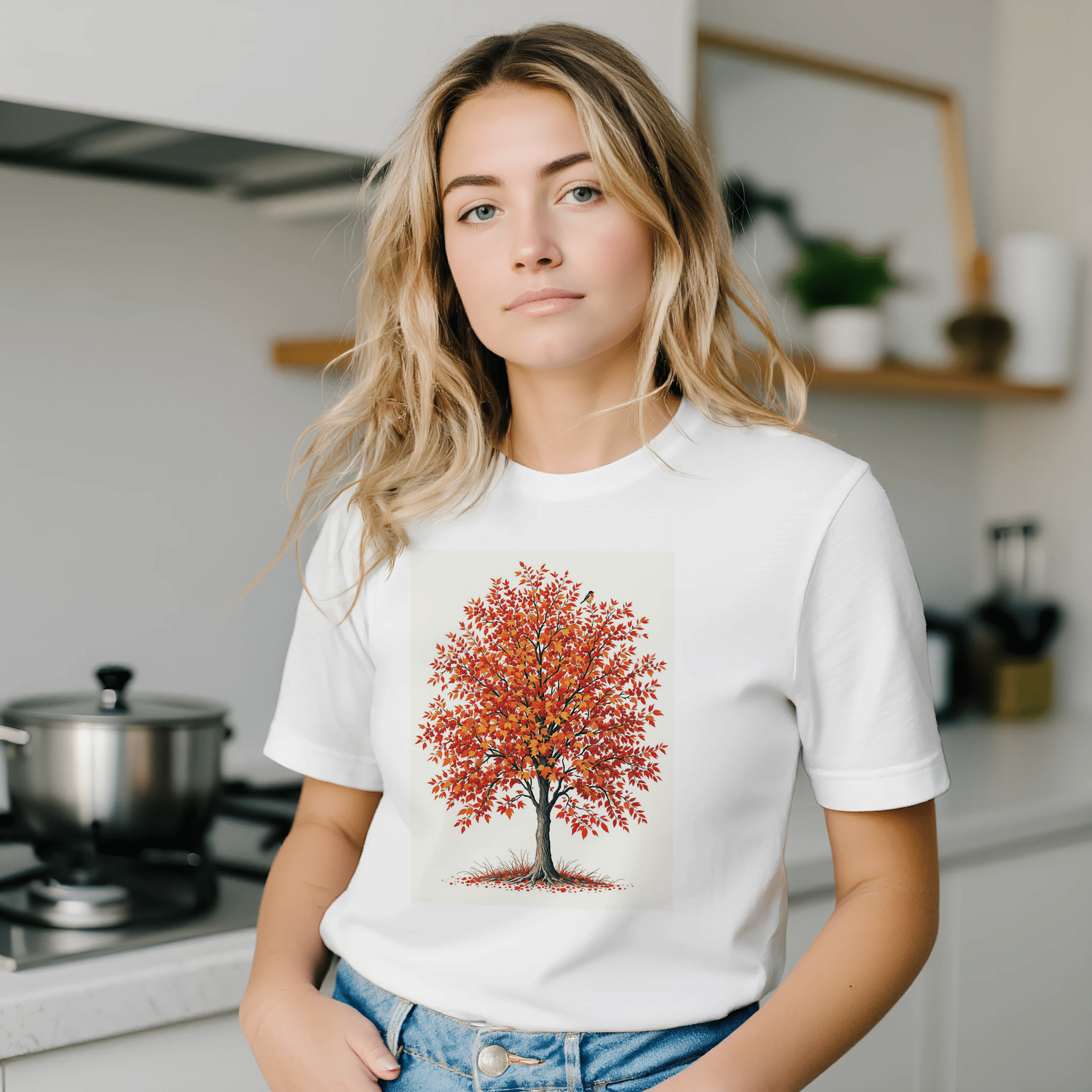 Rowan Tree Shirt | Mountain Ash Berry Fieldfare Autumn Gift | T-Shirt UK - Wild Thread Co