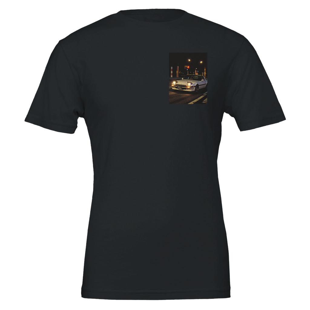 Rx7 Fc Turbo Night T-Shirt — detail view | Wild Thread Co