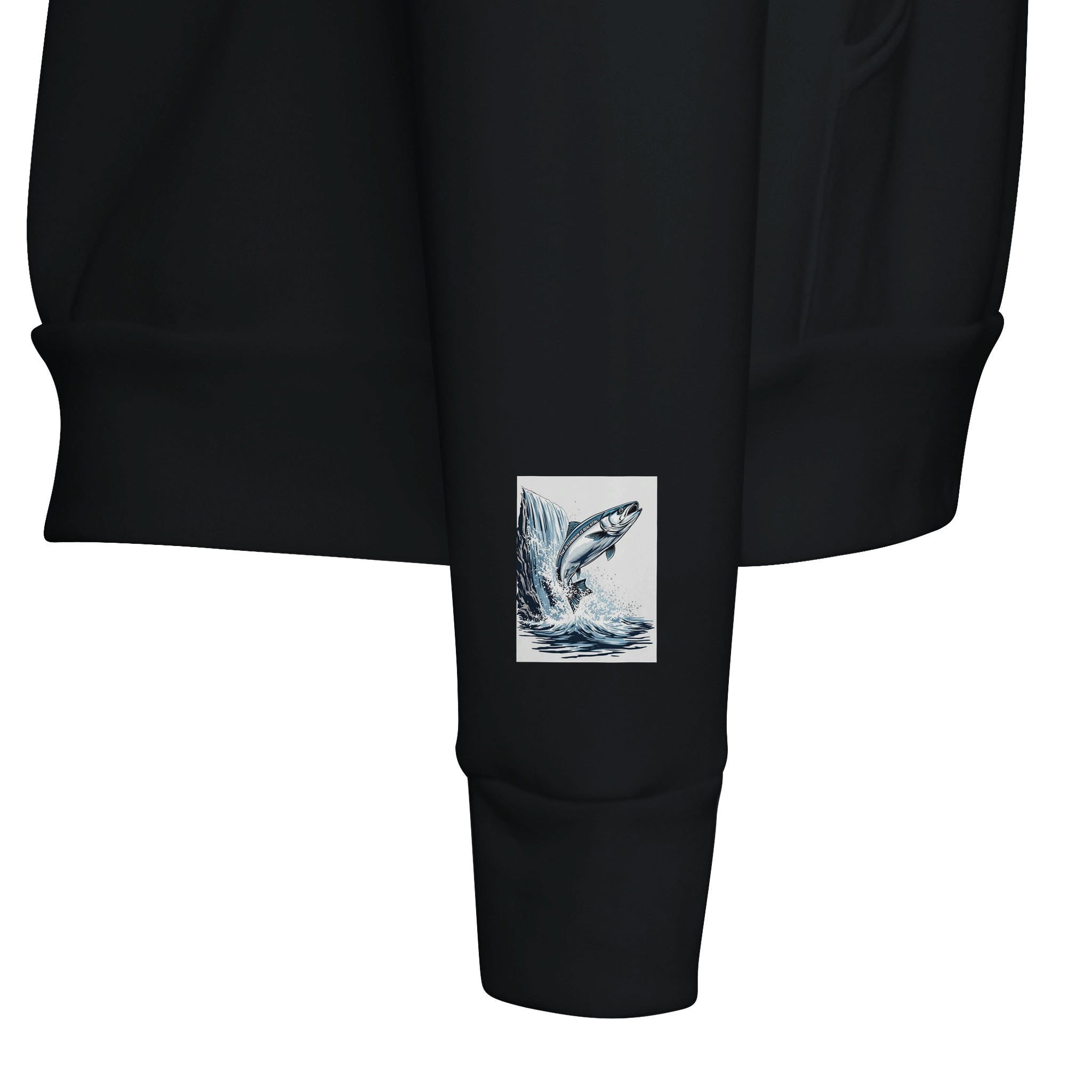 Salmon Leap Waterfall Hoodie | Determination Gift UK - Wild Thread Co