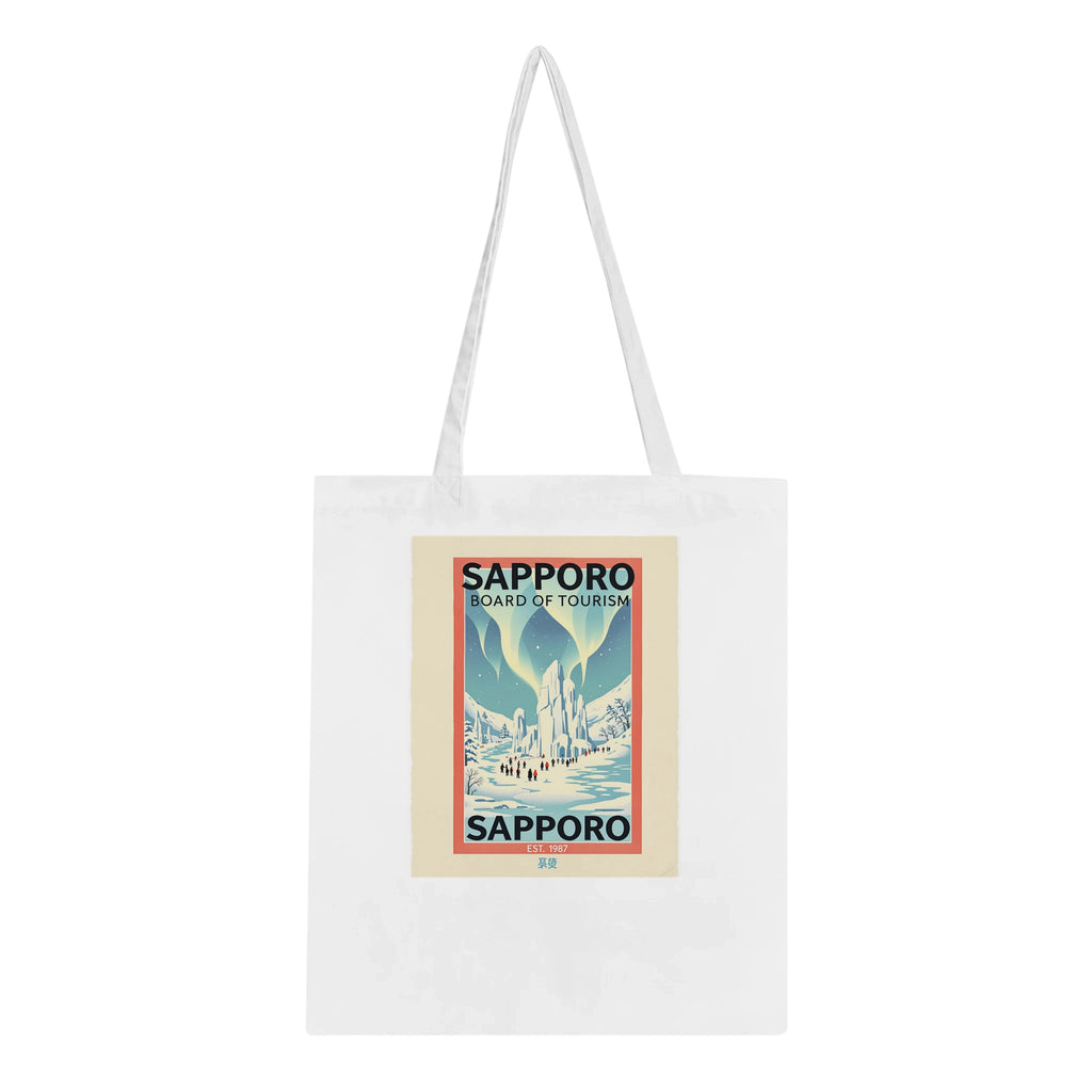 Sapporo Vintage Travel Tote Bag Cotton Shopper UK — Tote Bag | Wild Thread Co UK