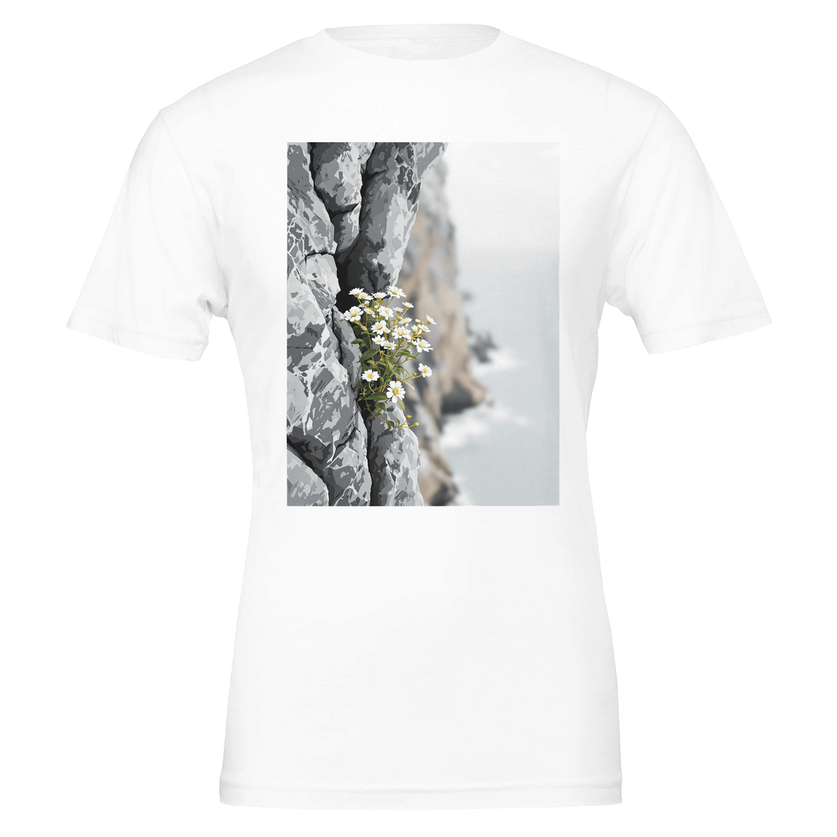 Sea Campion Cliff Flower T-Shirt | Wildflower Shirt UK - Wild Thread Co