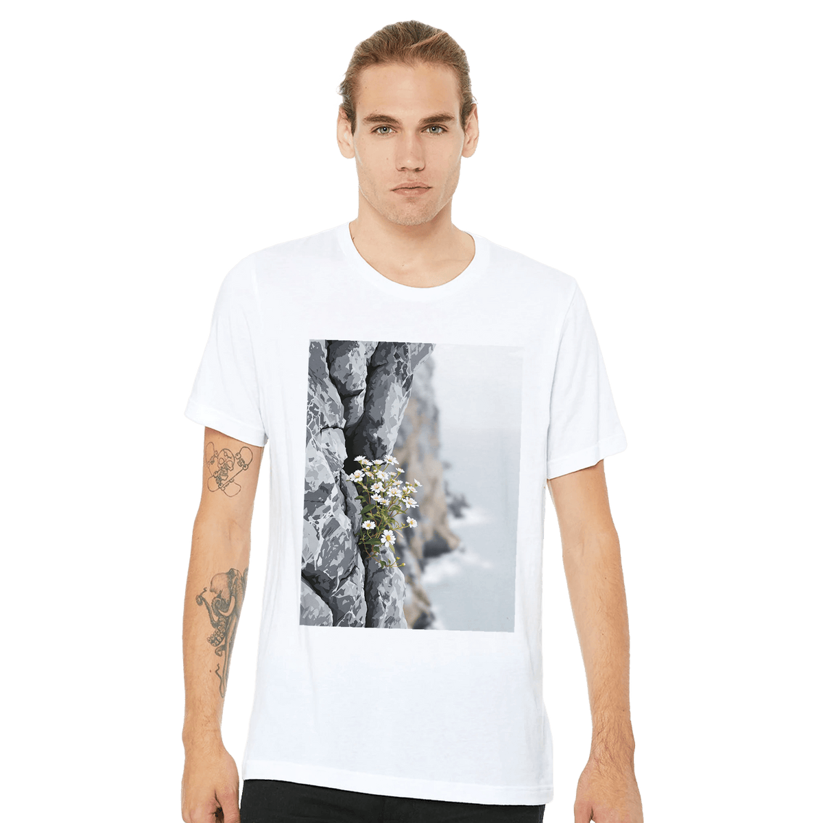 Sea Campion Cliff Flower T-Shirt | Wildflower Shirt UK - Wild Thread Co