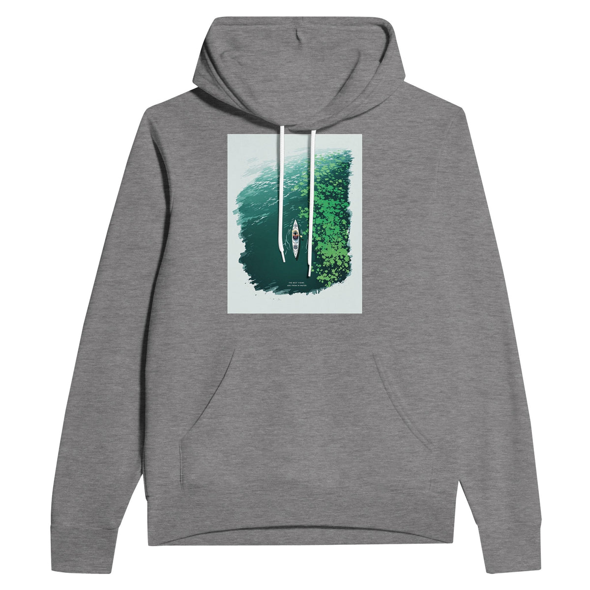 Sea Kayak Paddler Hoodie | Kayaking Hoodie UK Aerial Design - Wild Thread Co