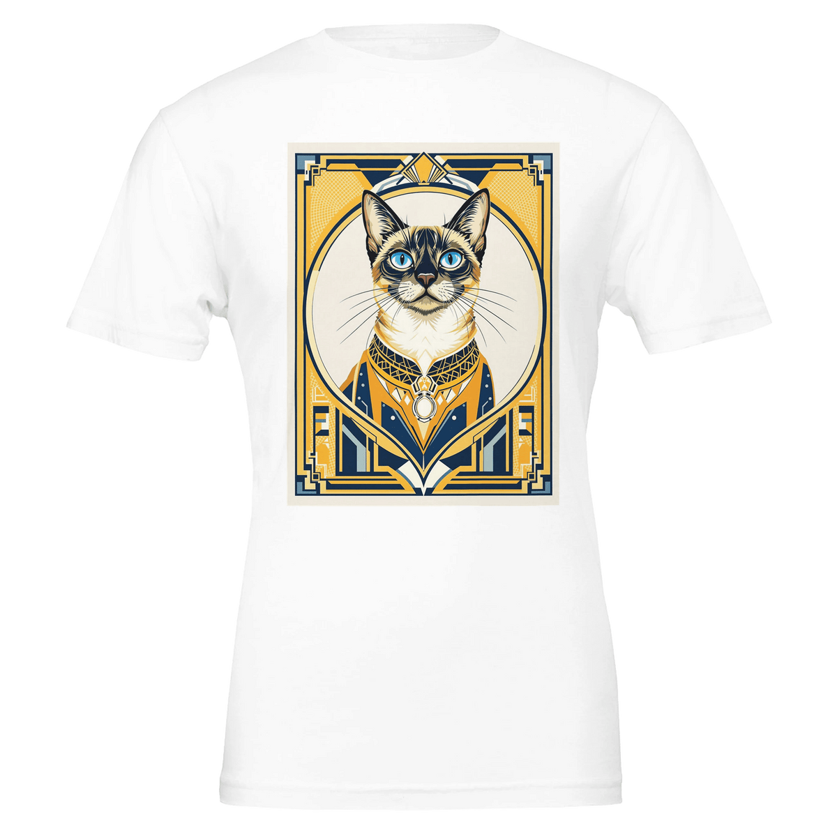 Siamese Cat Elegance T-Shirt | Unique Gift UK - Wild Thread Co