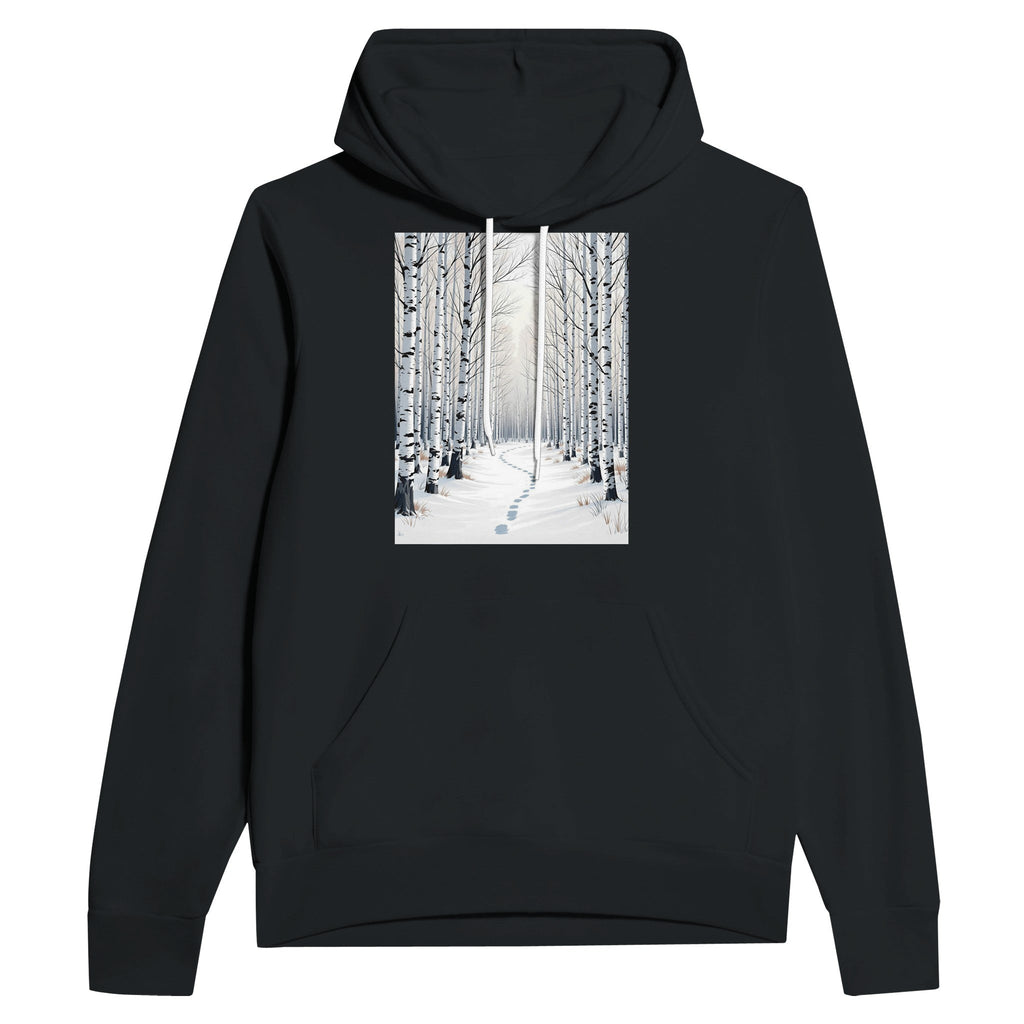 Silver Birch Winter Woodland Hoodie | Illustrated Nature Hoodie - Wild Thread Co