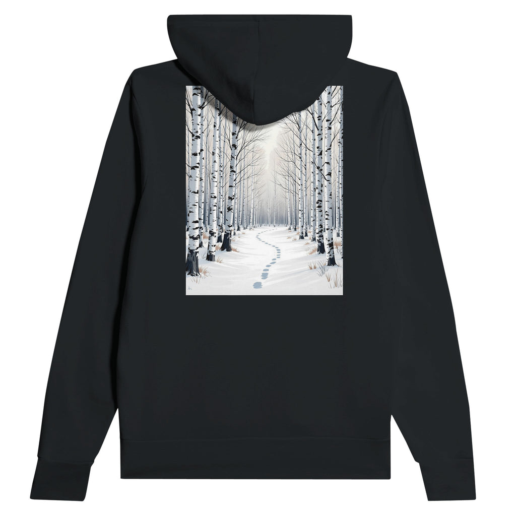 Silver Birch Winter Woodland Hoodie | Illustrated Nature Hoodie - Wild Thread Co