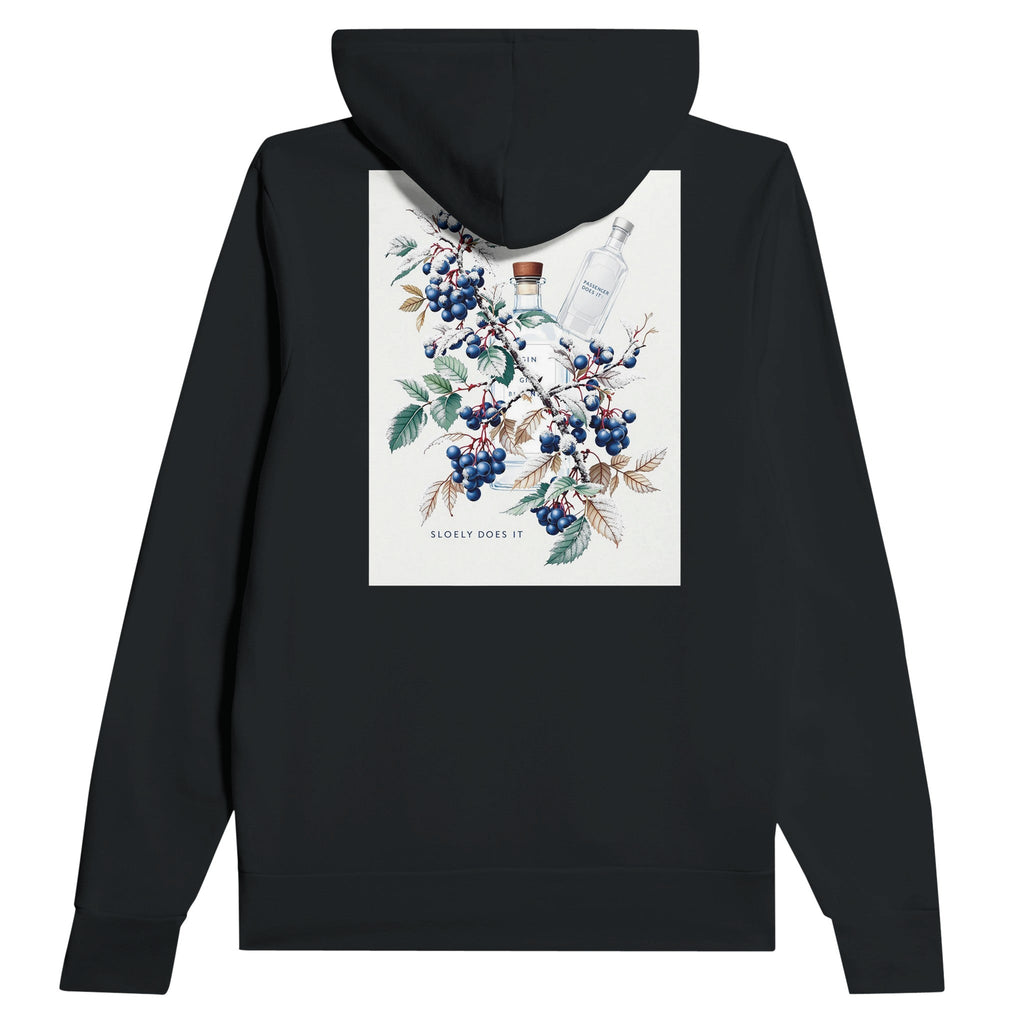 Sloe Gin Hoodie | Blackthorn Berry Hoodie | UK Botanical Gift - Wild Thread Co