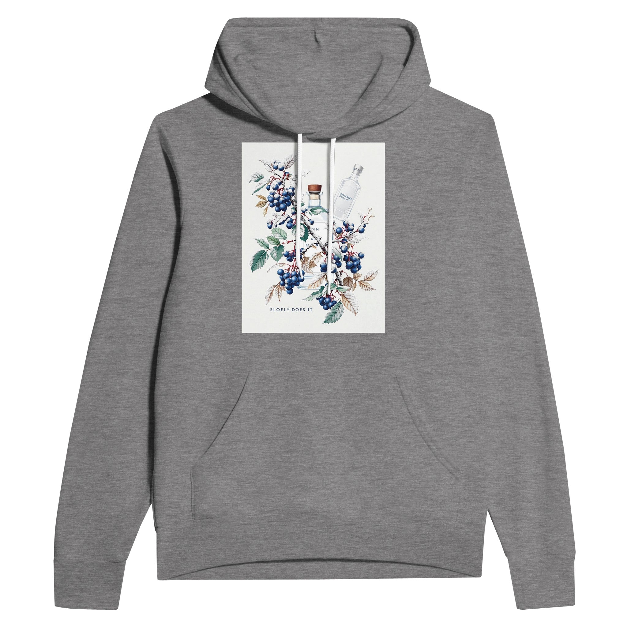 Sloe Gin Hoodie | Blackthorn Berry Hoodie | UK Botanical Gift - Wild Thread Co
