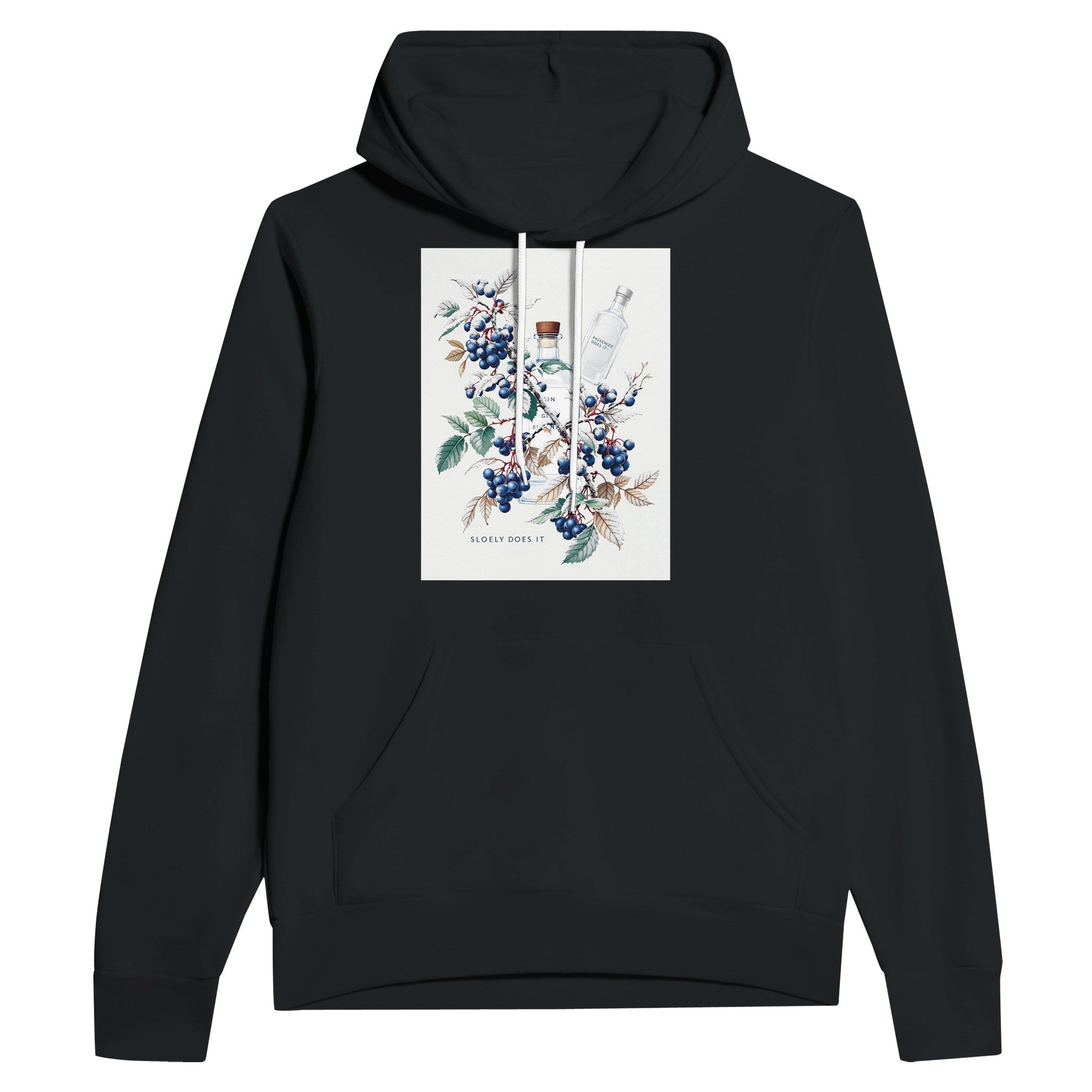 Sloe Gin Hoodie | Blackthorn Berry Hoodie | UK Botanical Gift - Wild Thread Co
