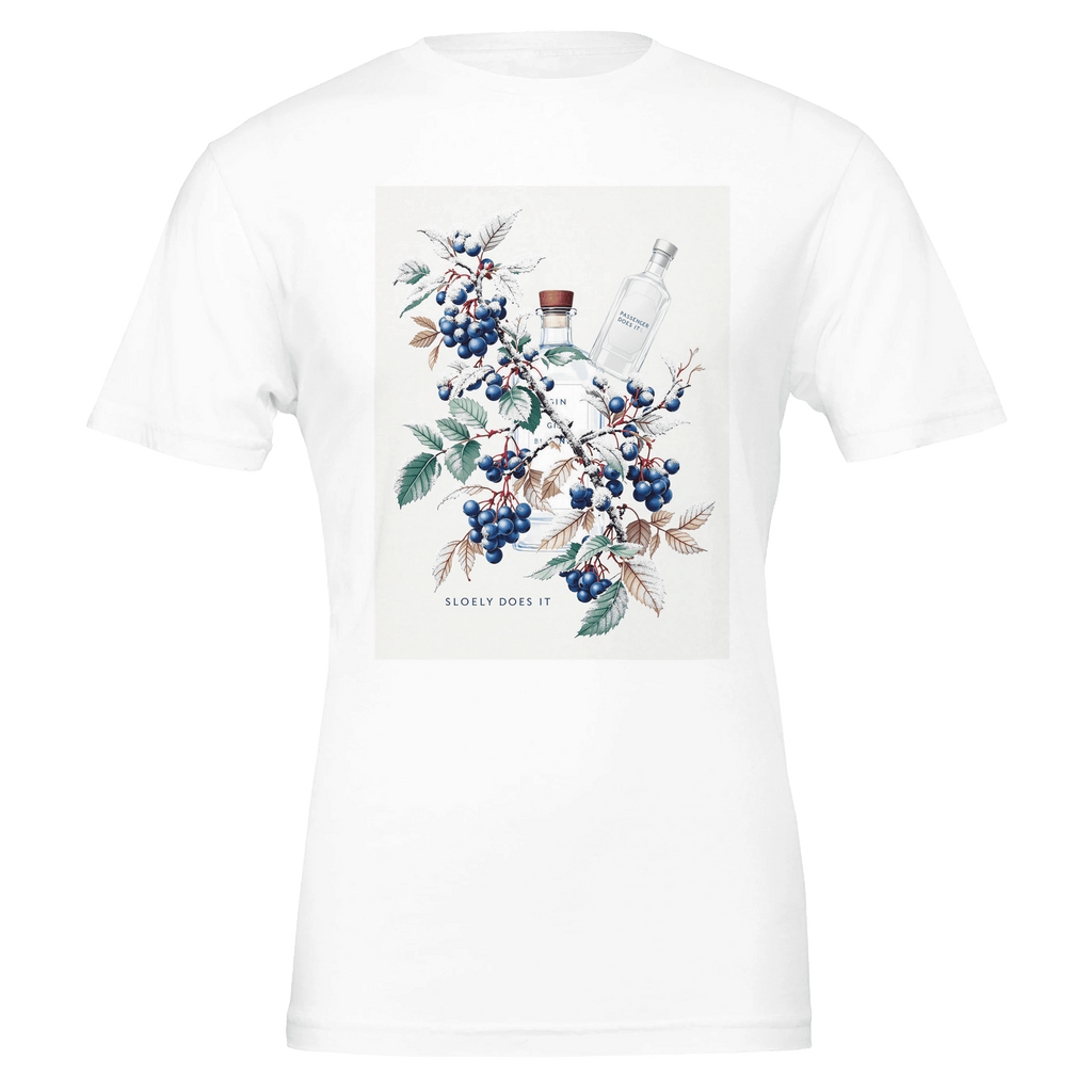 Sloe Gin T-Shirt | Blackthorn Berry Tee | UK Botanical Gift - Wild Thread Co