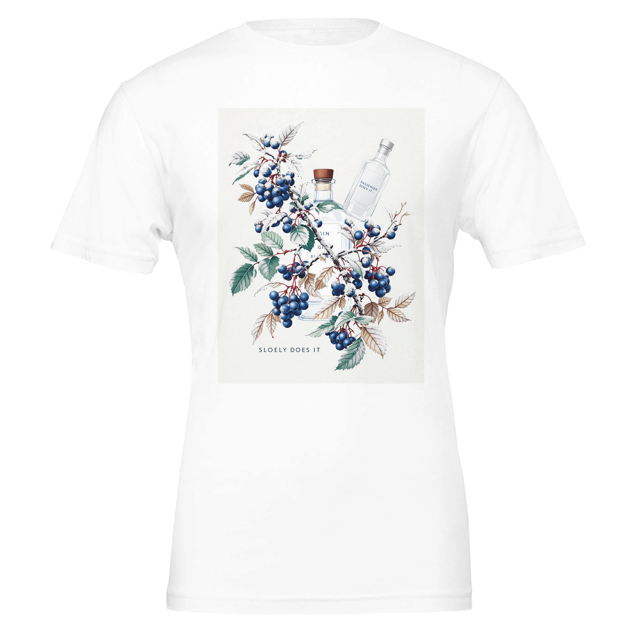 Sloe Gin T-Shirt | Blackthorn Berry Tee | UK Botanical Gift - Wild Thread Co