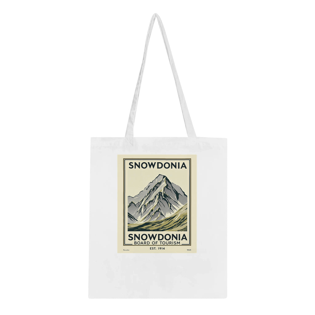 Snowdonia Vintage Travel Tote Bag Cotton Shopper UK — Tote Bag | Wild Thread Co UK