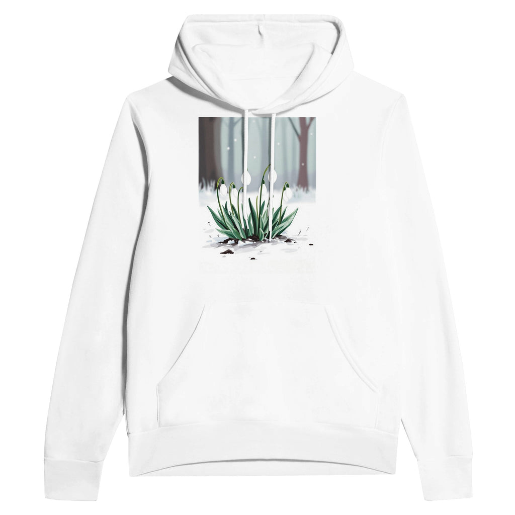Snowdrop Hoodie UK | February First Flowers Hoodie | Spring Gift - Wild Thread Co