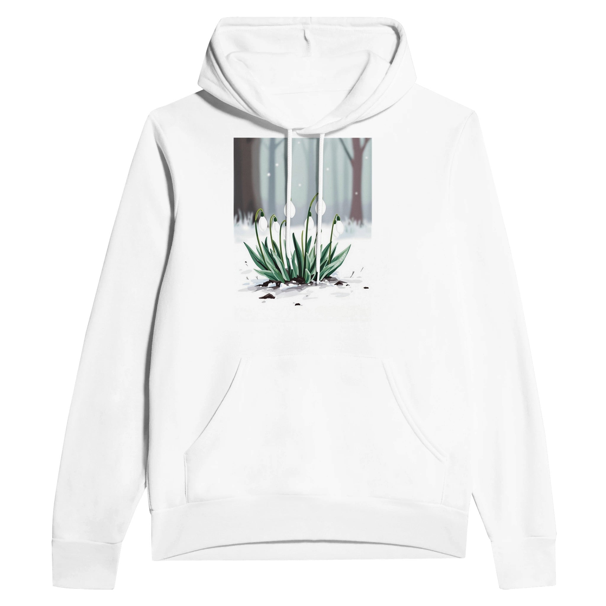 Snowdrop Hoodie UK | February First Flowers Hoodie | Spring Gift - Wild Thread Co