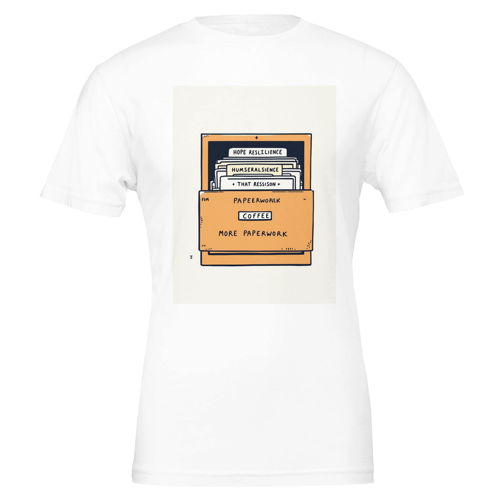 Social Worker Gift T-shirt Funny Filing Cabinet Design Uk Care Worker Print Prin - Wild Thread Co