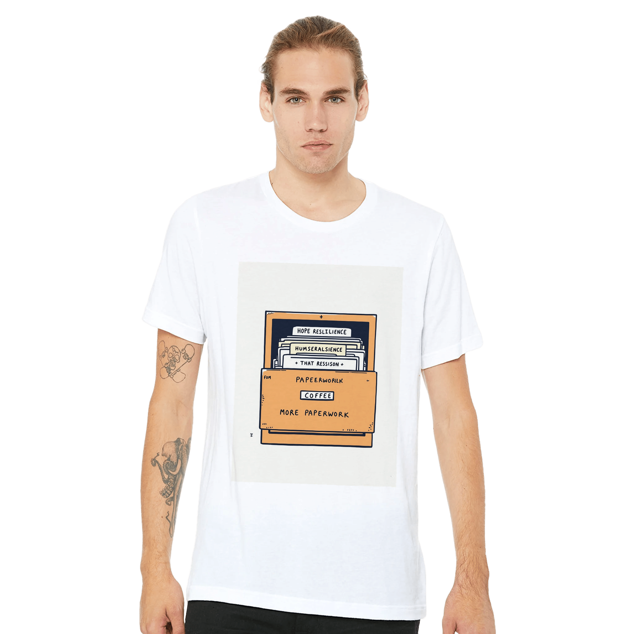 Social Worker Gift T-shirt Funny Filing Cabinet Design Uk Care Worker Print Prin - Wild Thread Co