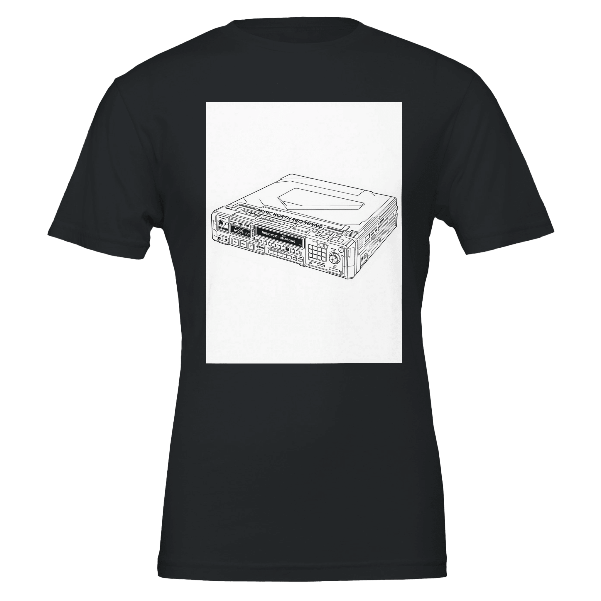 Sony MZ-R55 Minidisc Player T-Shirt | Y2K Music Nerd Gift | 90s Nostalgia Tee - Wild Thread Co