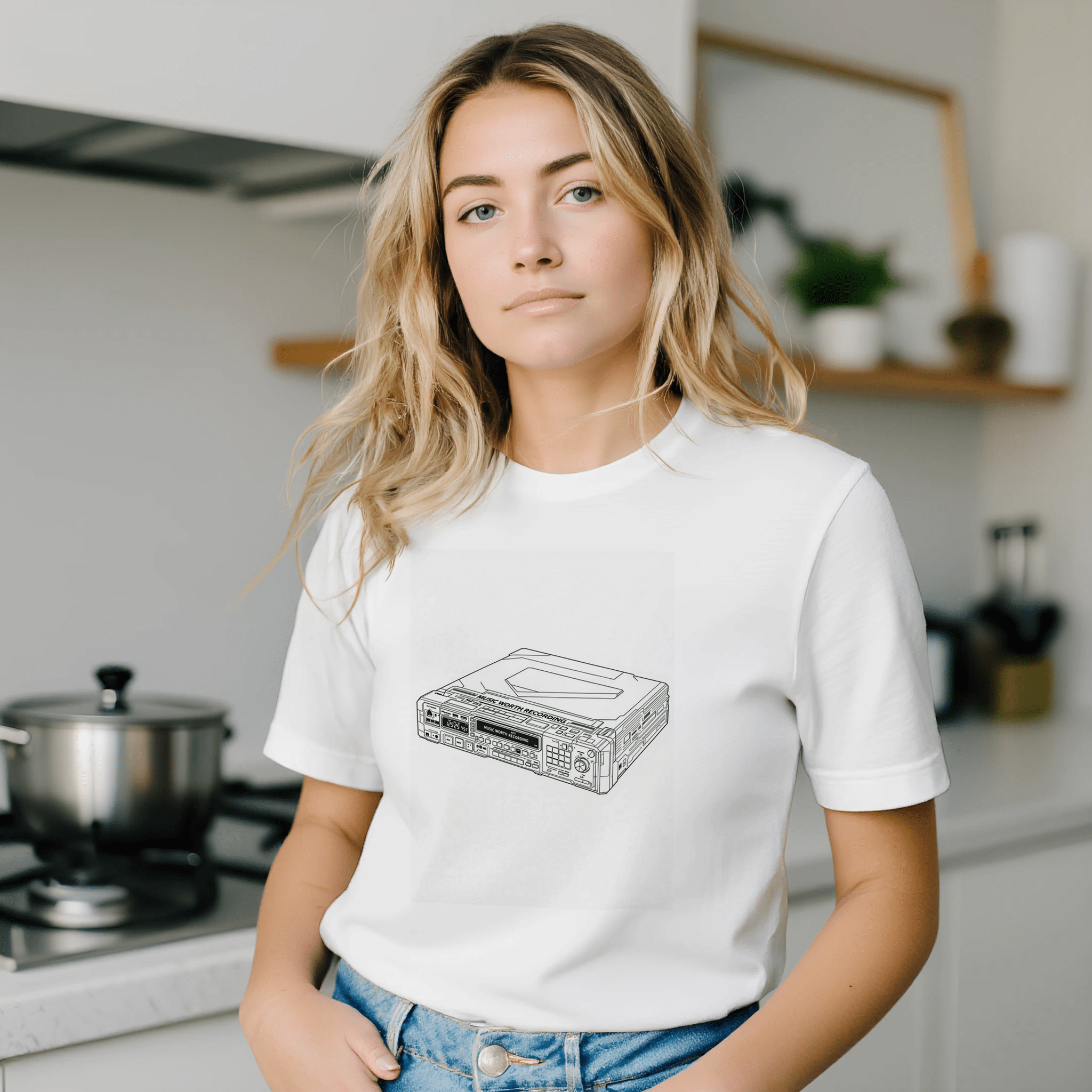 Sony MZ-R55 Minidisc Player T-Shirt | Y2K Music Nerd Gift | 90s Nostalgia Tee - Wild Thread Co