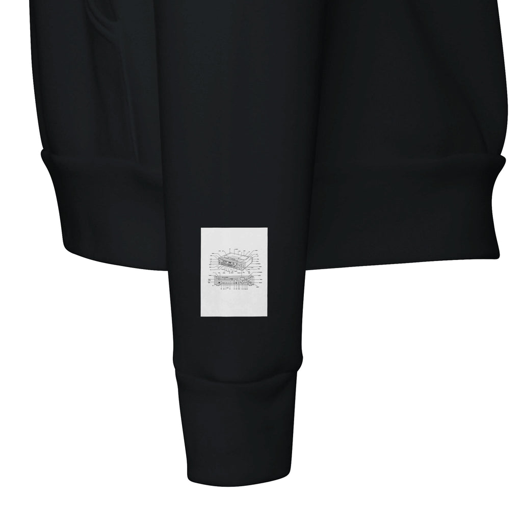 Sony MZ-R55 Minidisc Player Technical Illustration Hoodie - Wild Thread Co