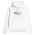 Sony MZ-R55 Minidisc Player Y2K Nostalgia White Hoodie Music Nerd Gift - Wild Thread Co