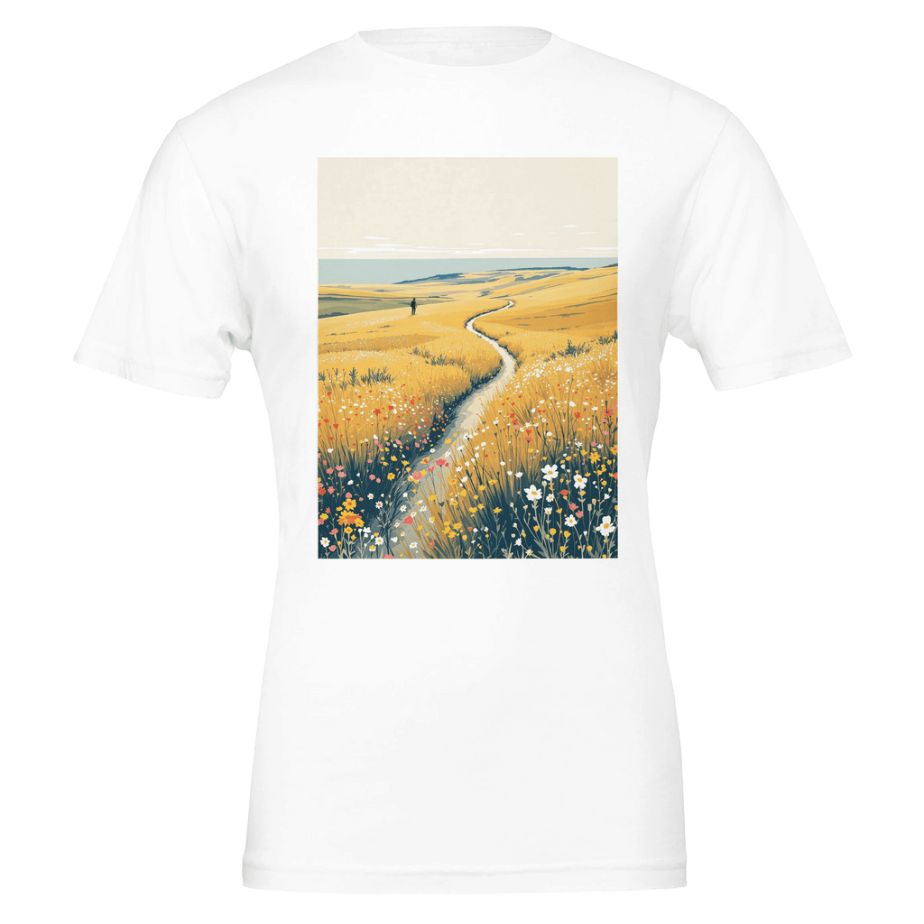 South Downs Walker T-Shirt | Chalk Downland Walking Tee - Wild Thread Co