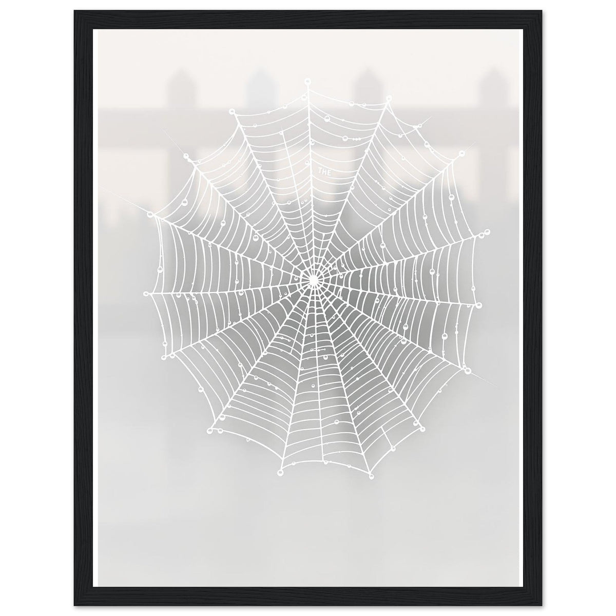 Spider Web Morning Dew Architecture Framed Print | Unique Gift | UK - Wild Thread Co